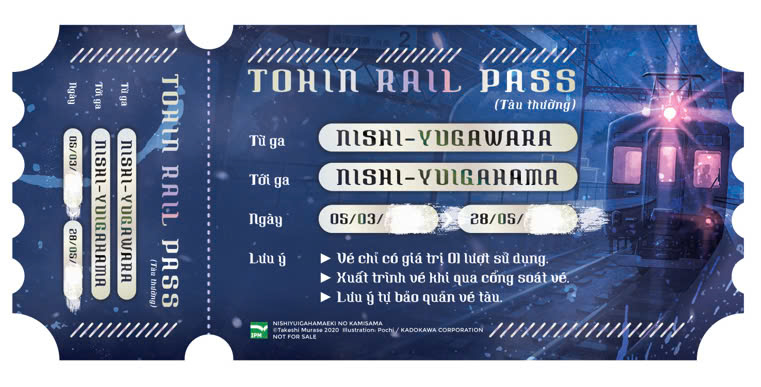 phép mầu ở ga nishi-yuigahama - bản đặc biệt - tặng kèm bookmark với thiết kế đặc biệt hình vé tàu - Ảnh 3