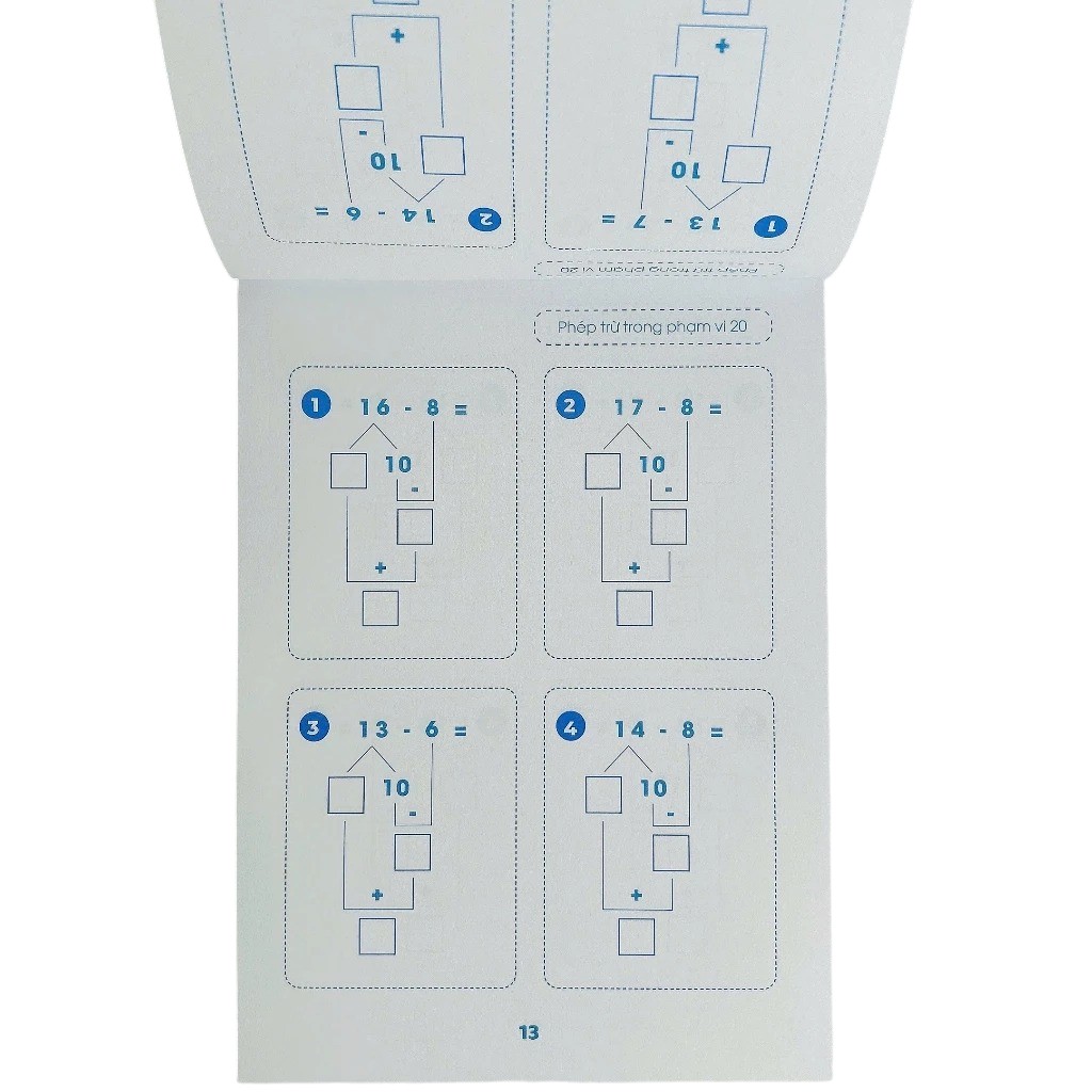 Phep Tru Trong Pham Vi 20 - Toan Tu Duy - Theo So Do Tach-Gop - Ảnh 3