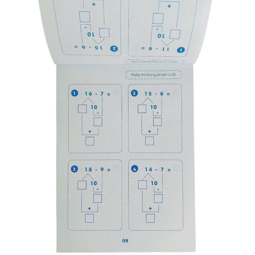 Phep Tru Trong Pham Vi 20 - Toan Tu Duy - Theo So Do Tach-Gop - Ảnh 4
