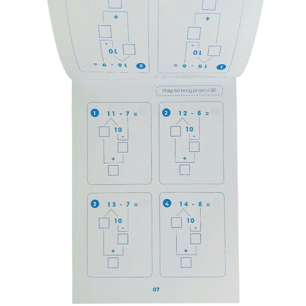 Phep Tru Trong Pham Vi 20 - Toan Tu Duy - Theo So Do Tach-Gop - Ảnh 5