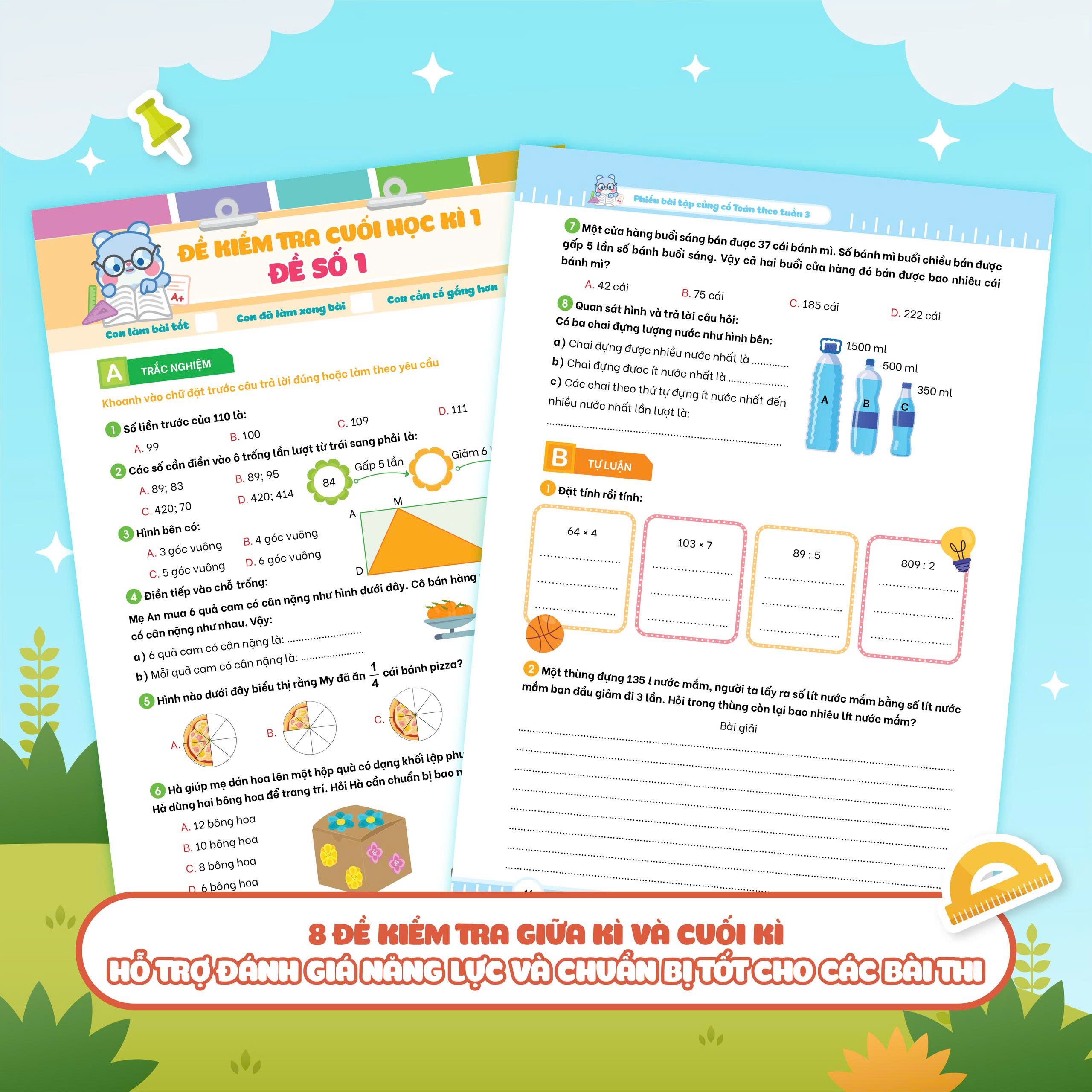 Bộ Phiếu Bài Tập Củng Cố Toán Theo Tuần 3 - Ảnh 6