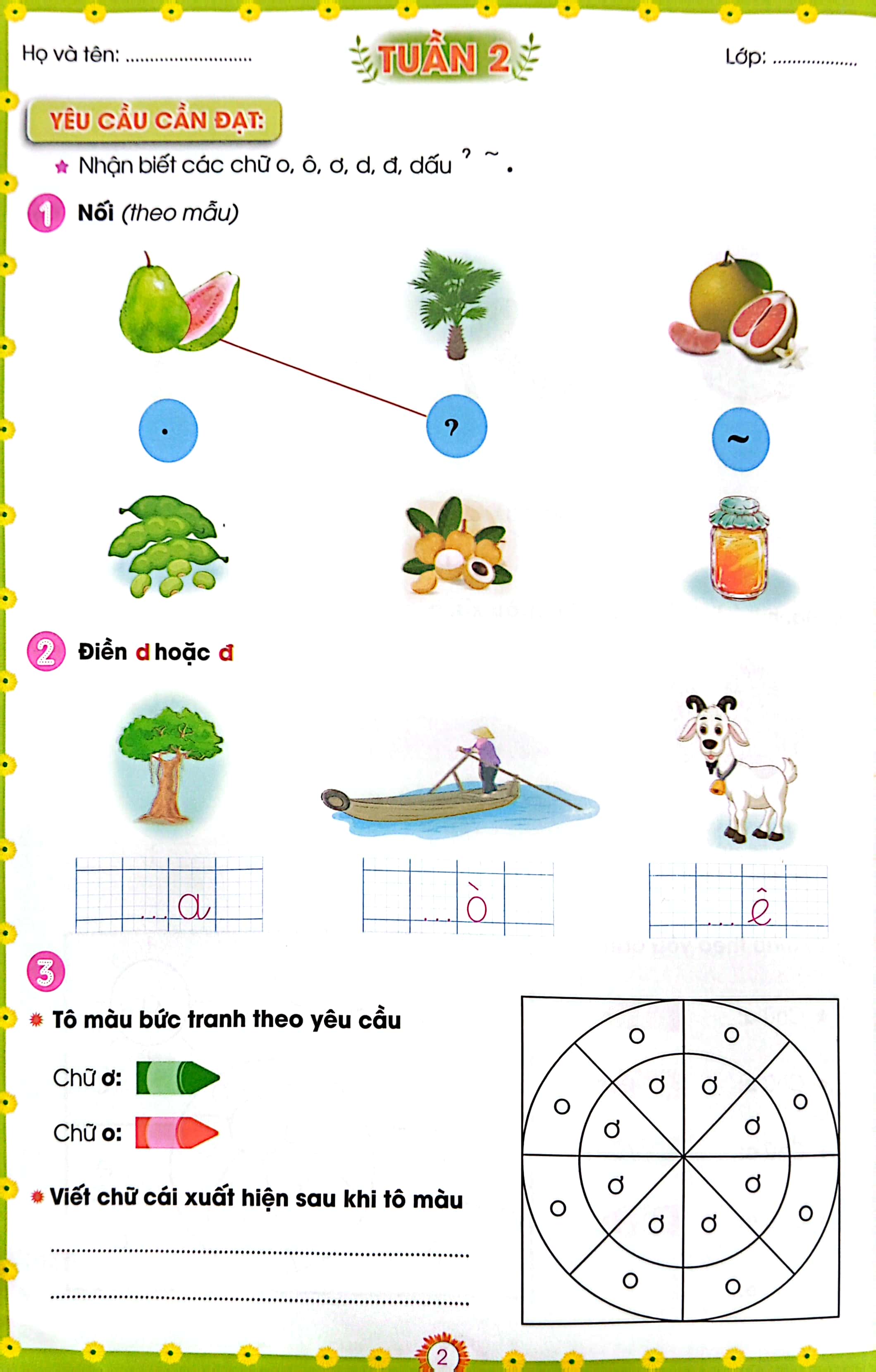 phiếu bài tập cuối tuần môn tiếng việt 1 (kết nối - 2022) - Ảnh 5