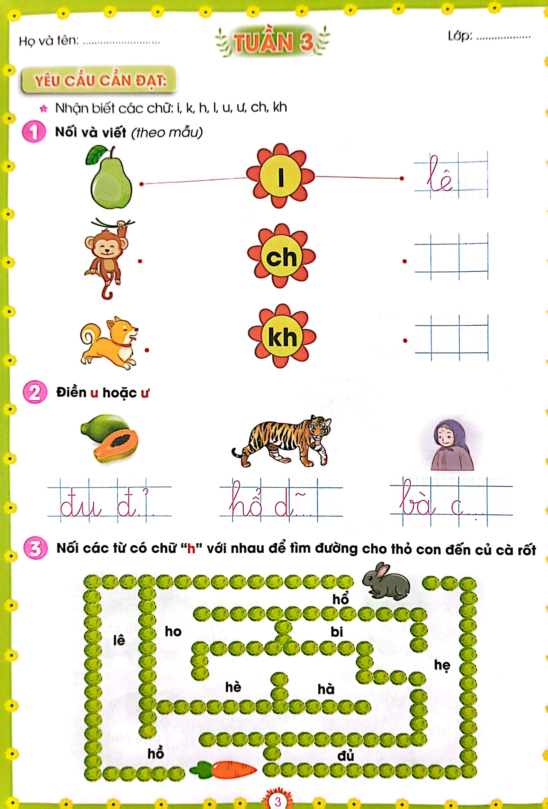 phiếu bài tập cuối tuần môn tiếng việt 1 (kết nối - 2022) - Ảnh 6