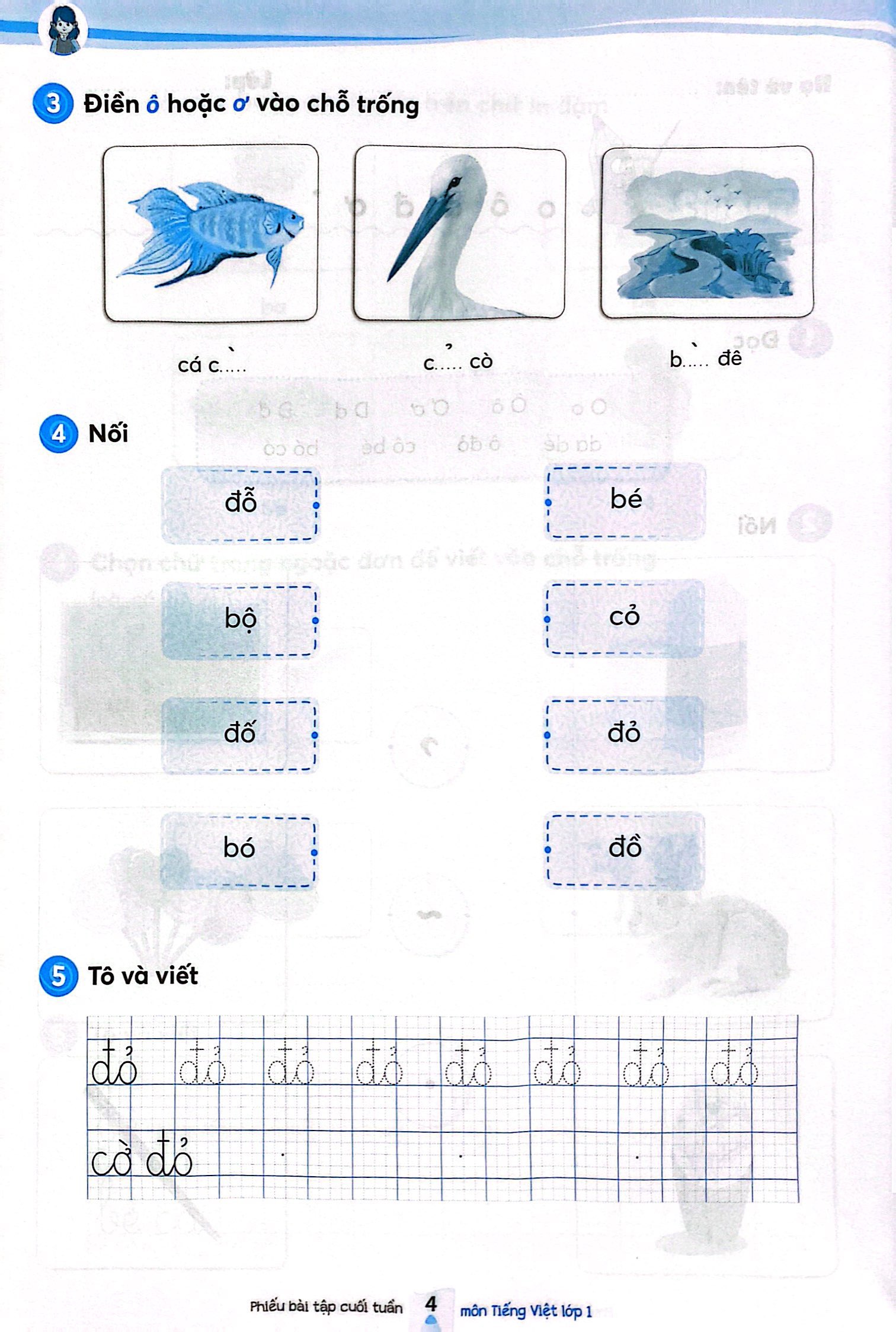 phiếu bài tập cuối tuần môn tiếng việt lớp 1 (kết nối) - Ảnh 6