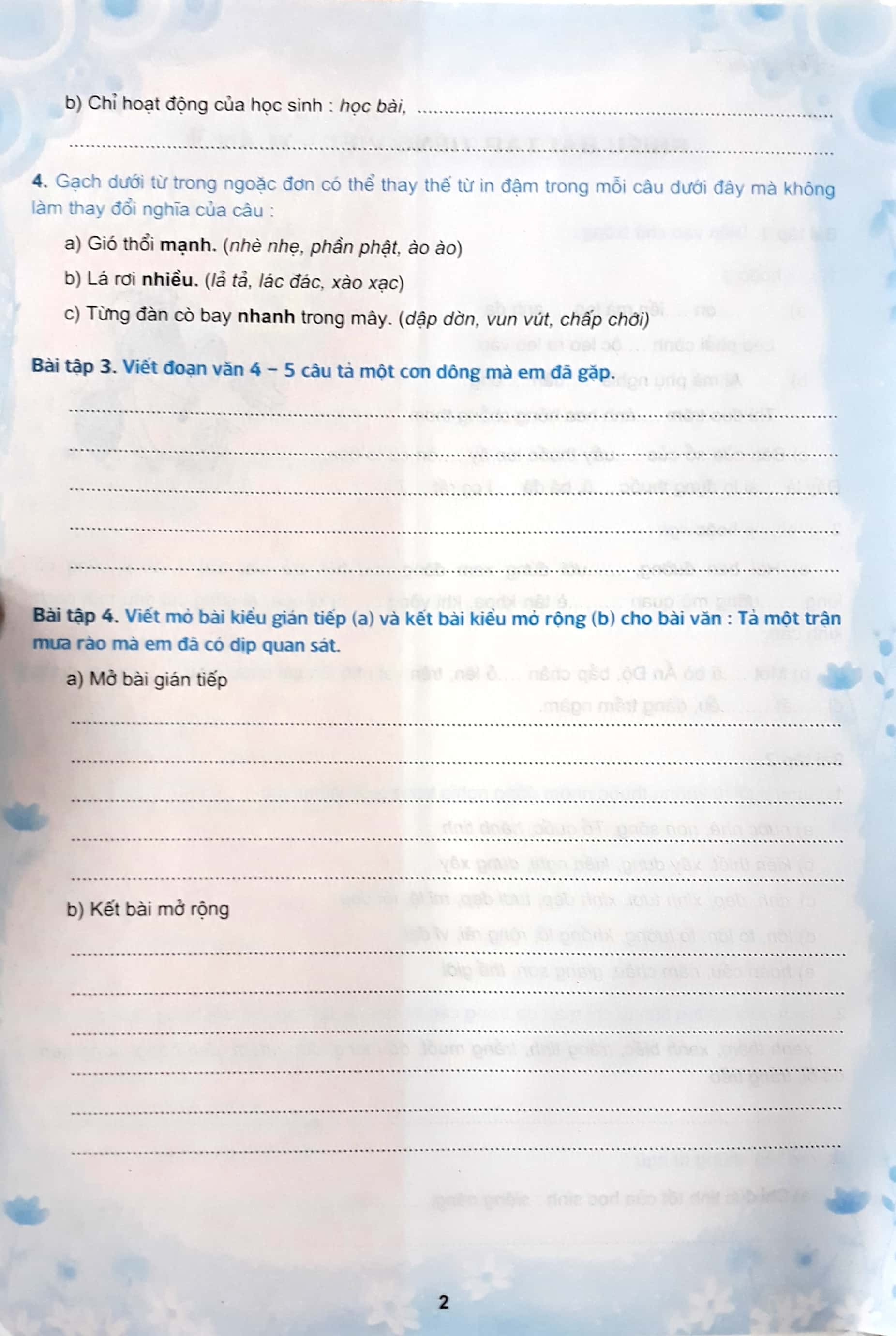 phiếu bài tập cuối tuần môn tiếng việt lớp 5 (2020) - Ảnh 4