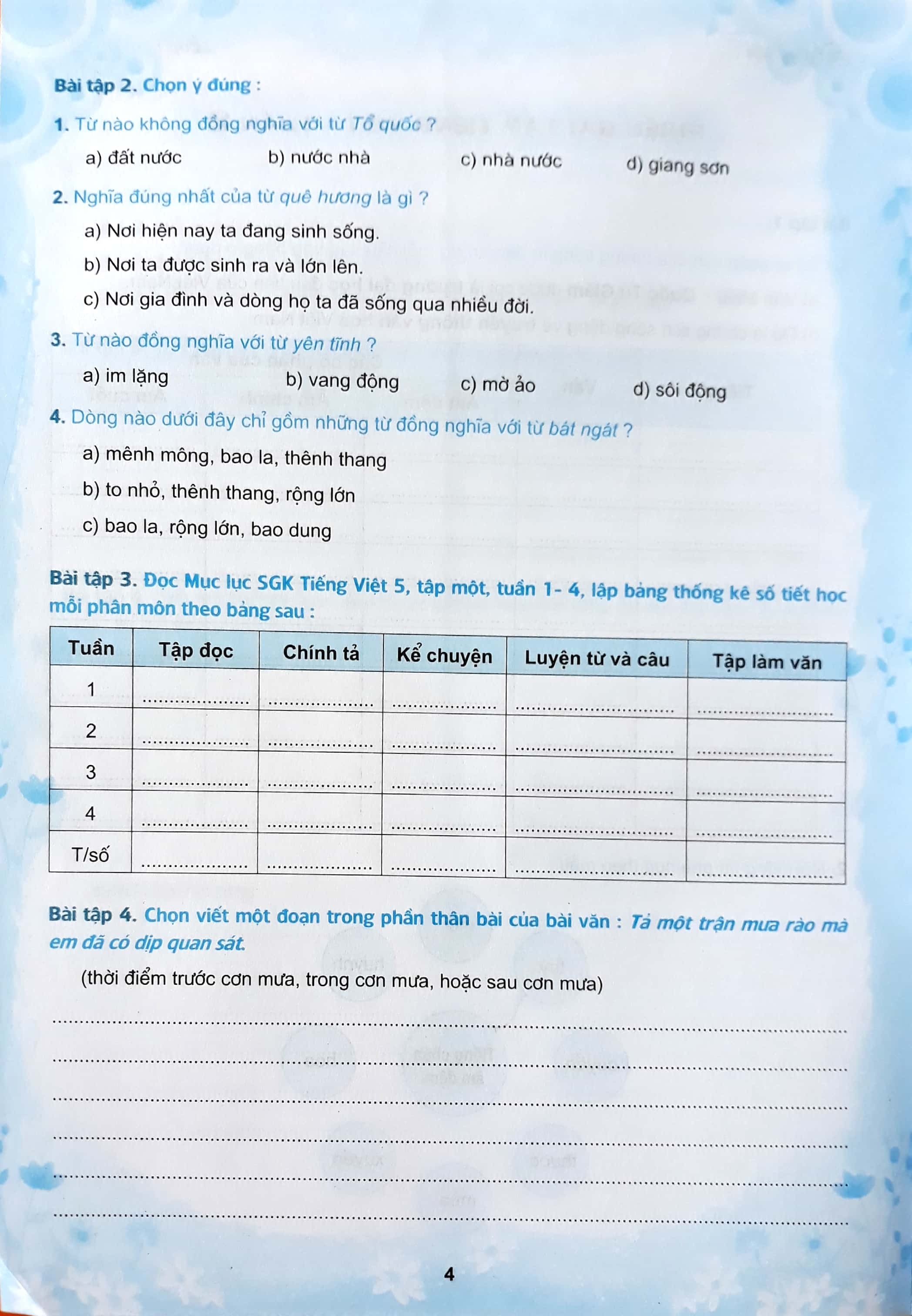 phiếu bài tập cuối tuần môn tiếng việt lớp 5 (2020) - Ảnh 6