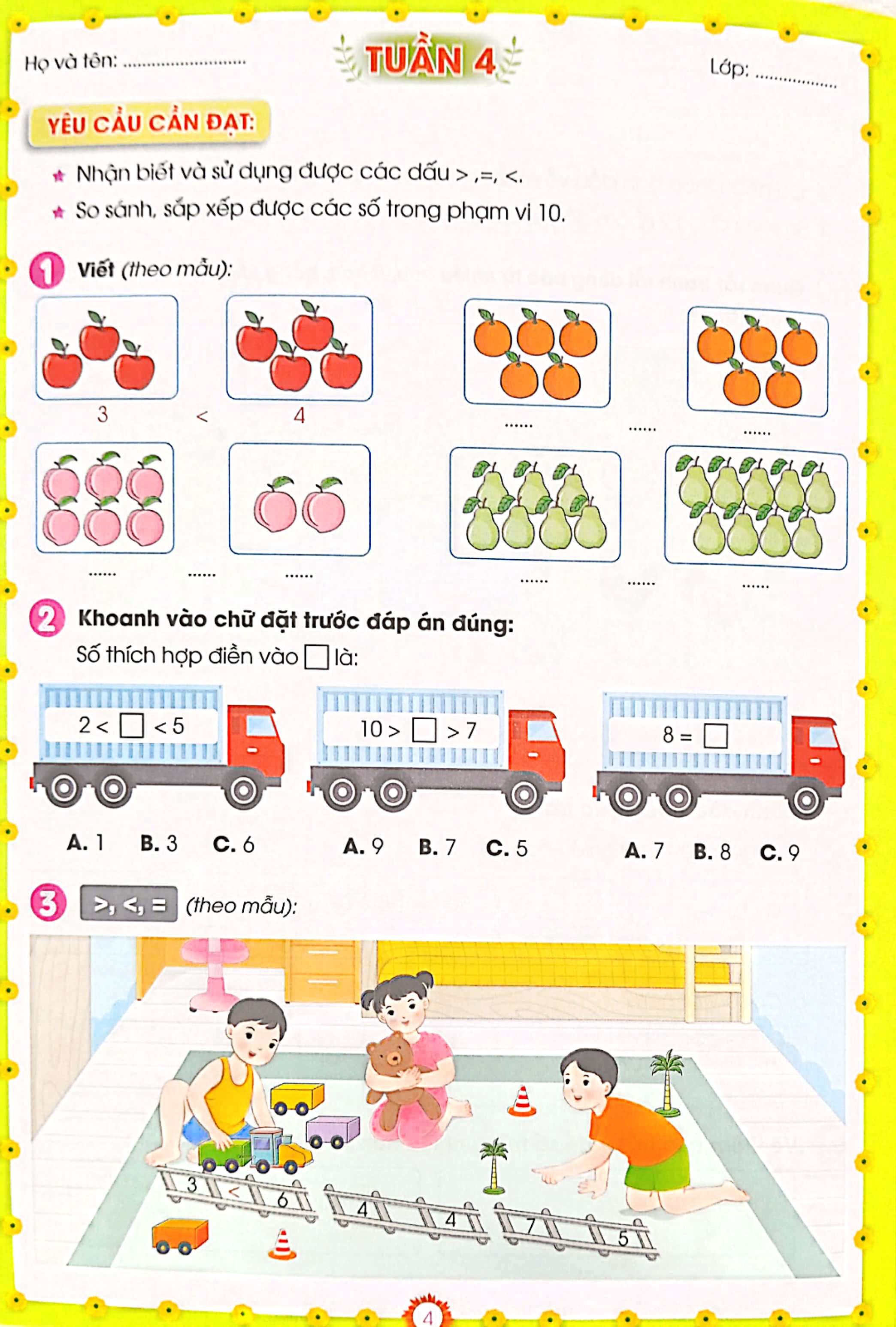 phiếu bài tập cuối tuần môn toán 1 (kết nối - 2022) - Ảnh 6