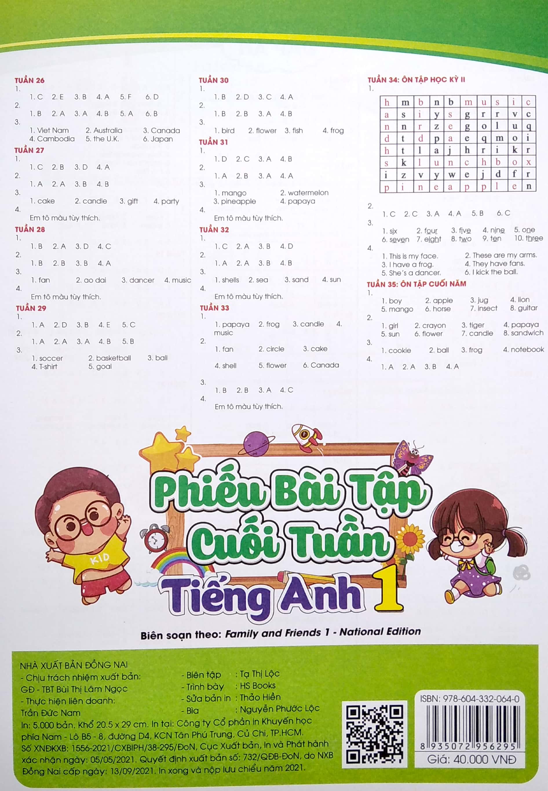 phiếu bài tập cuối tuần tiếng anh 1 (theo family and friends 1 - national edition) - Ảnh 6