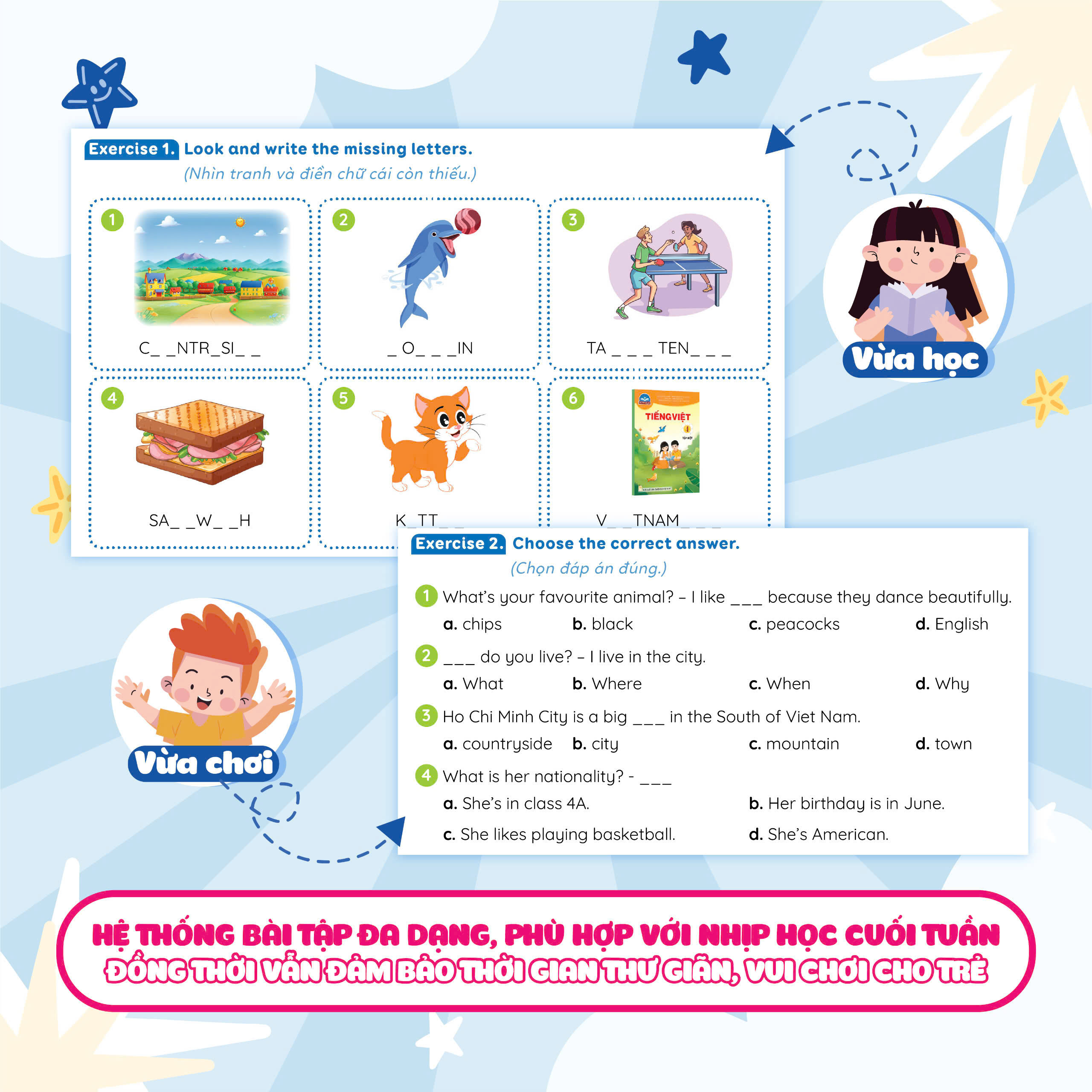 Phiếu Bài Tập Cuối Tuần Tiếng Anh 5 - Ảnh 6