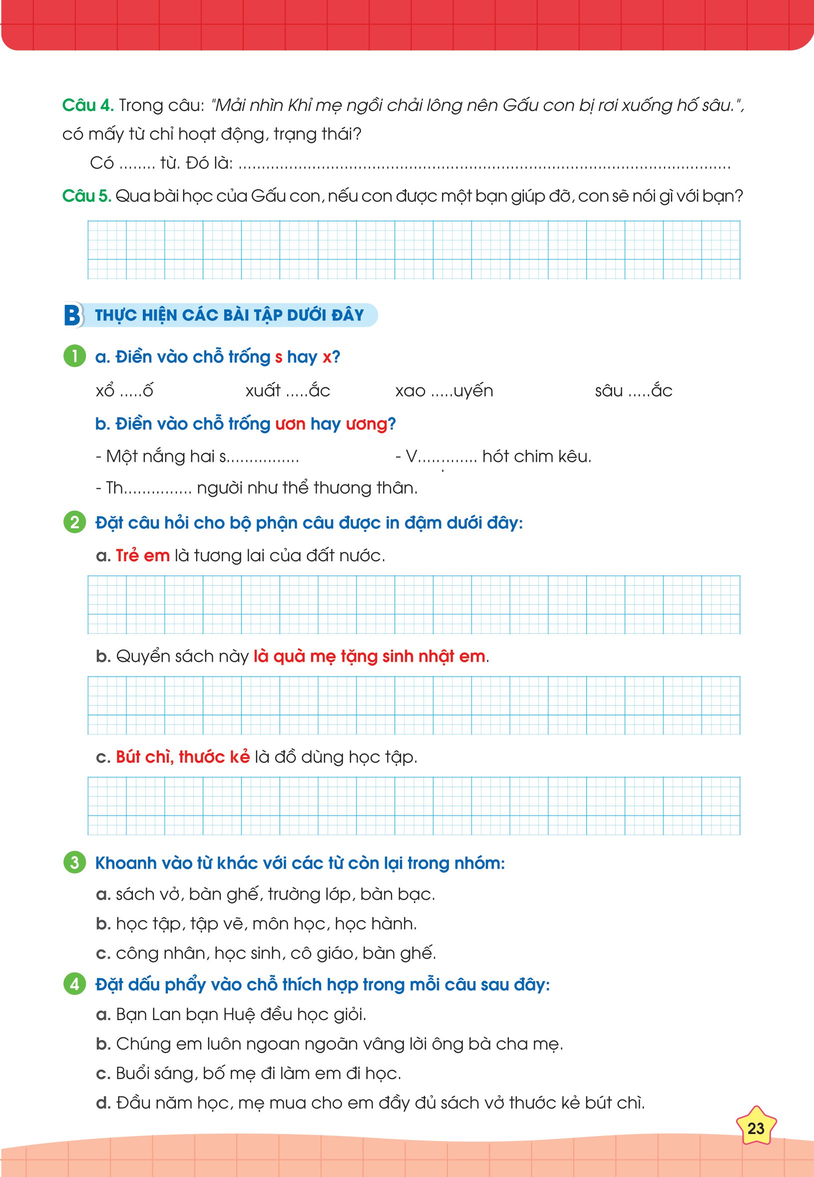 phiếu bài tập cuối tuần tiếng việt 2 (35 tuần học) - Ảnh 11