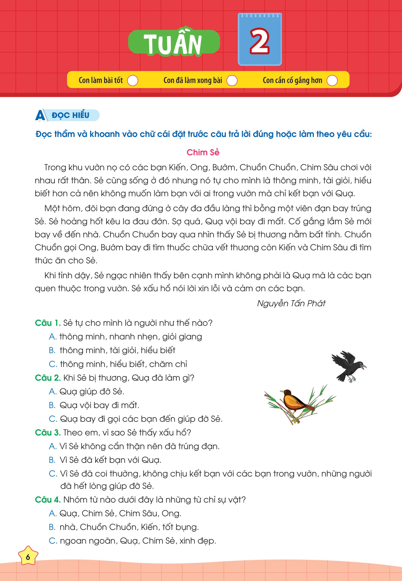 phiếu bài tập cuối tuần tiếng việt 2 (35 tuần học) - Ảnh 8