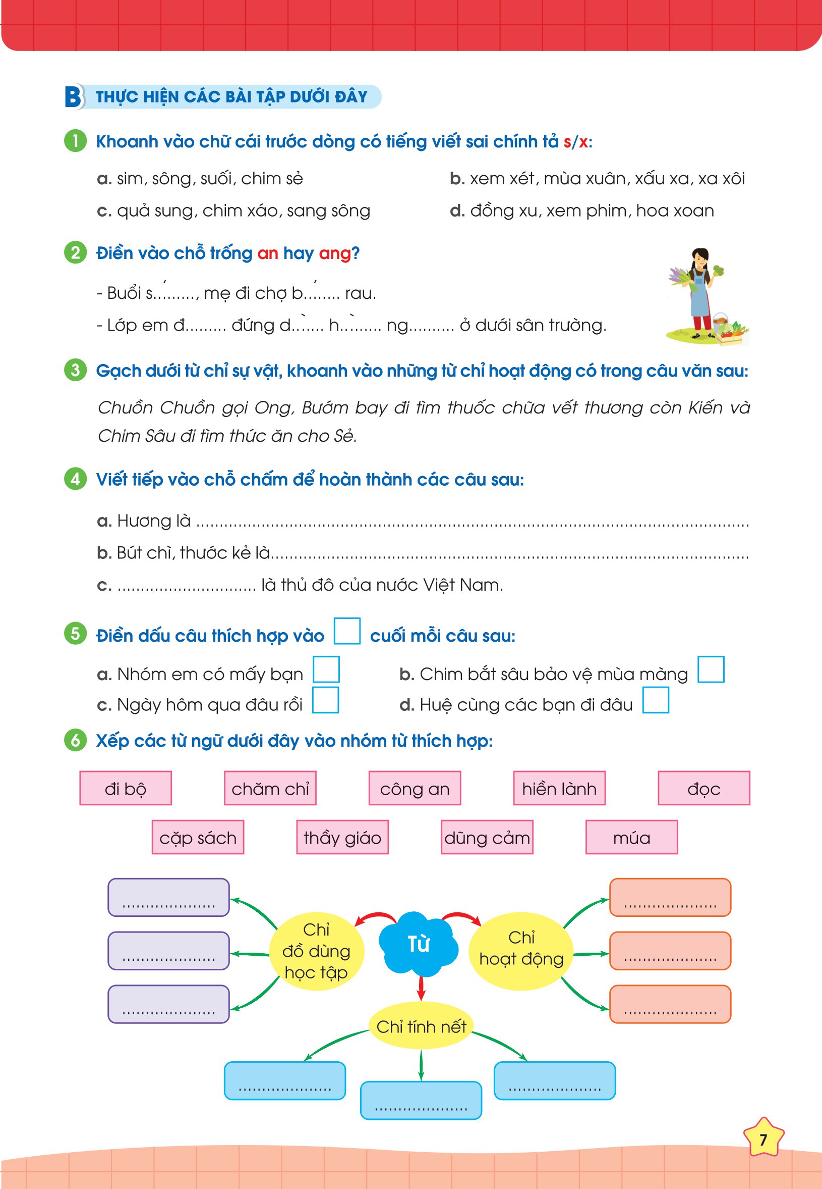 phiếu bài tập cuối tuần tiếng việt 2 (35 tuần học) - Ảnh 9