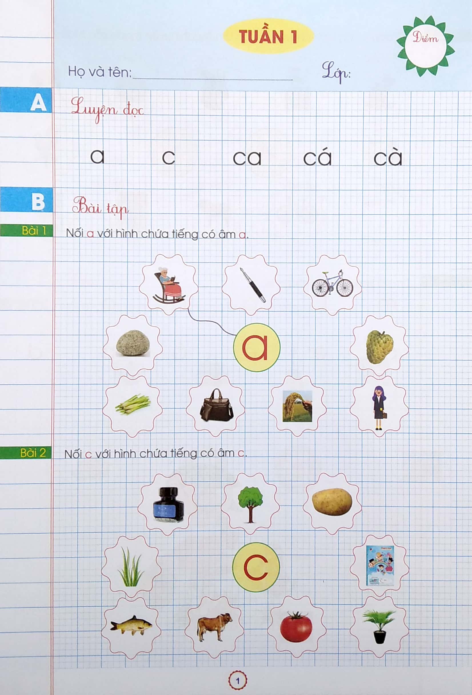 phiếu bài tập cuối tuần - tiếng việt lớp 1 (biên soạn theo chương trình sách giáo khoa mới) - Ảnh 3