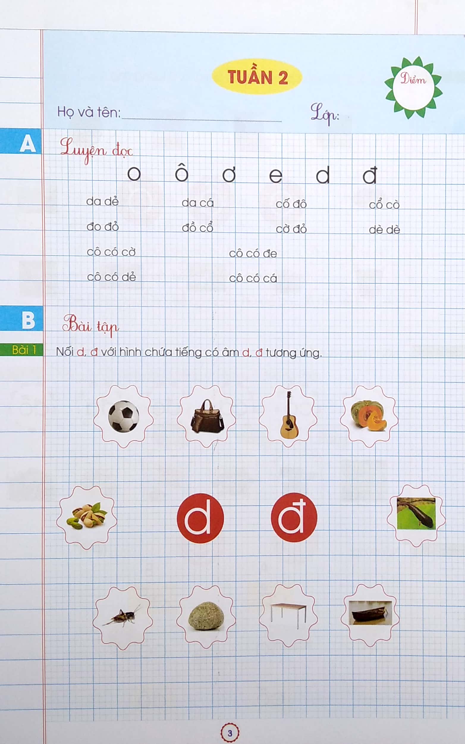 phiếu bài tập cuối tuần - tiếng việt lớp 1 (biên soạn theo chương trình sách giáo khoa mới) - Ảnh 5