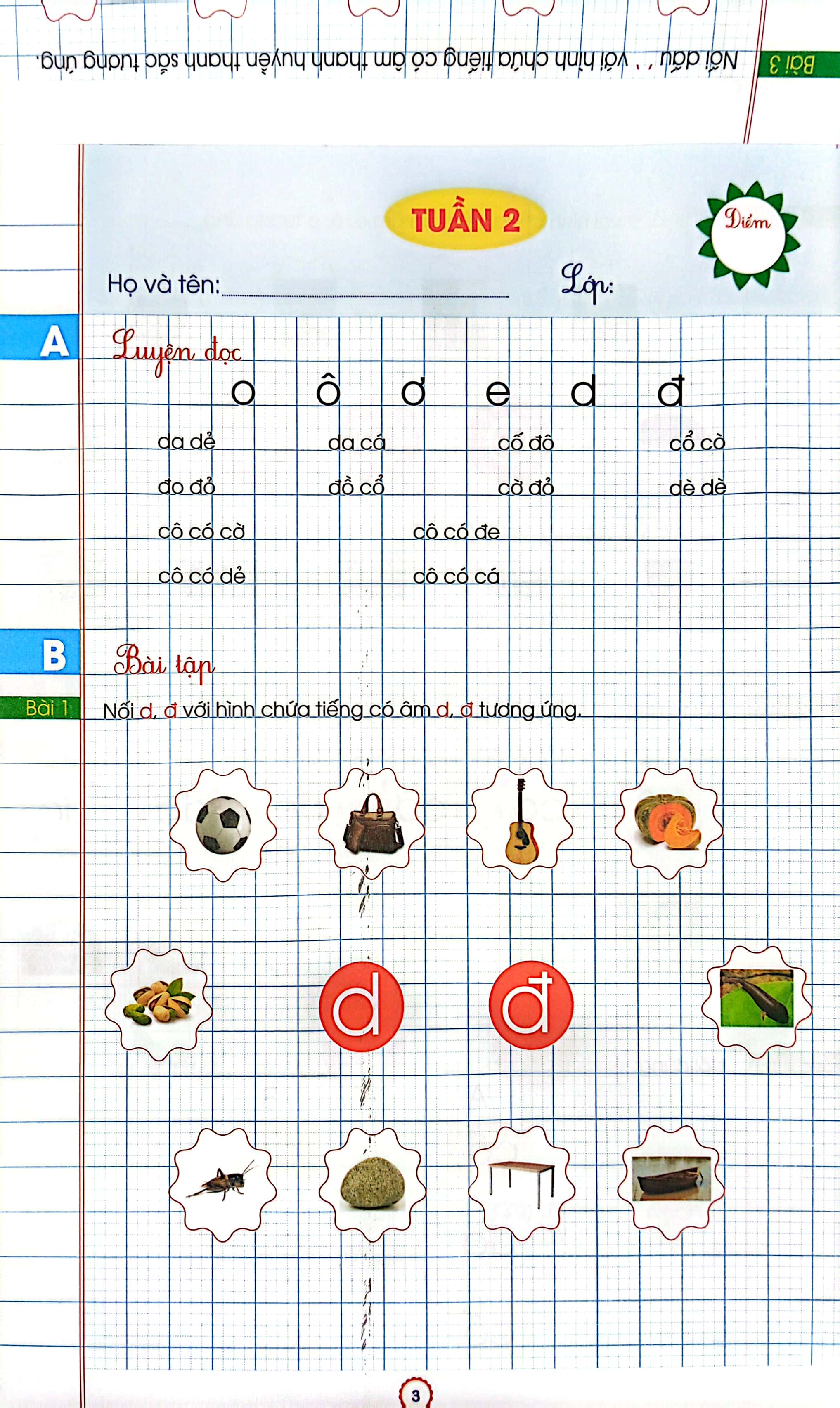 phiếu bài tập cuối tuần - tiếng việt lớp 1 (bộ sách: cánh diều) - Ảnh 4
