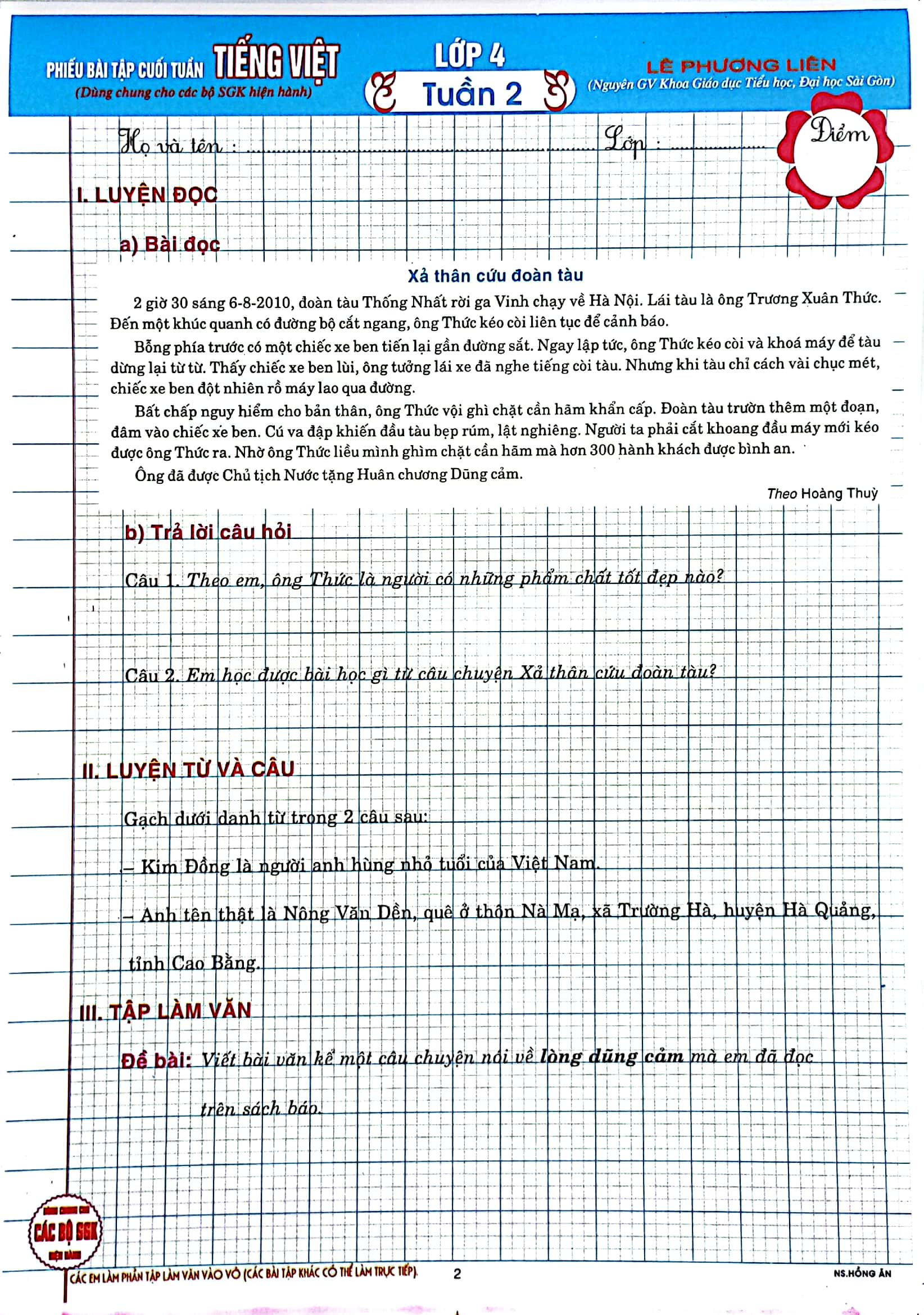 phiếu bài tập cuối tuần tiếng việt lớp 4 - Ảnh 3