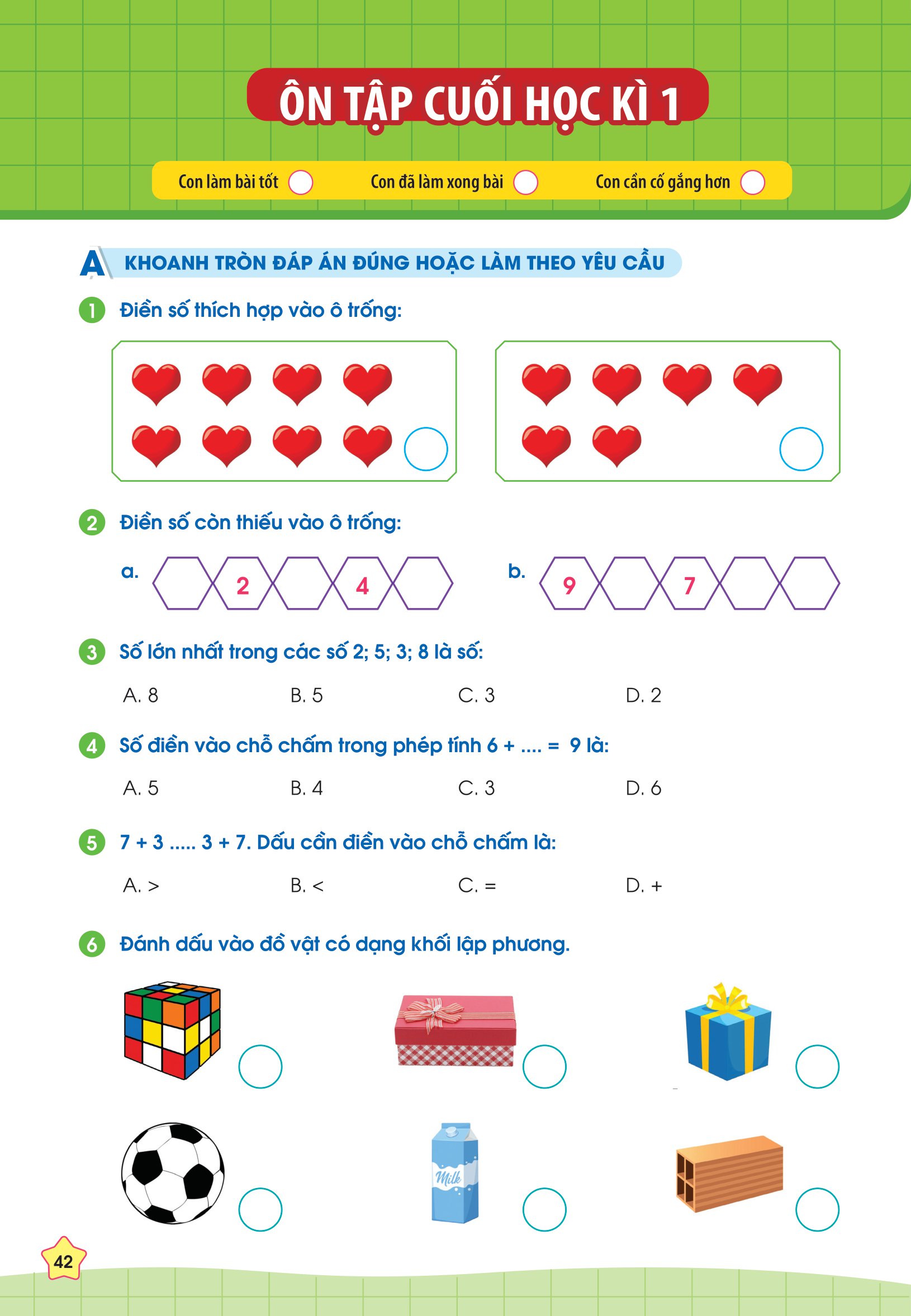 phiếu bài tập cuối tuần toán 1 - Ảnh 11