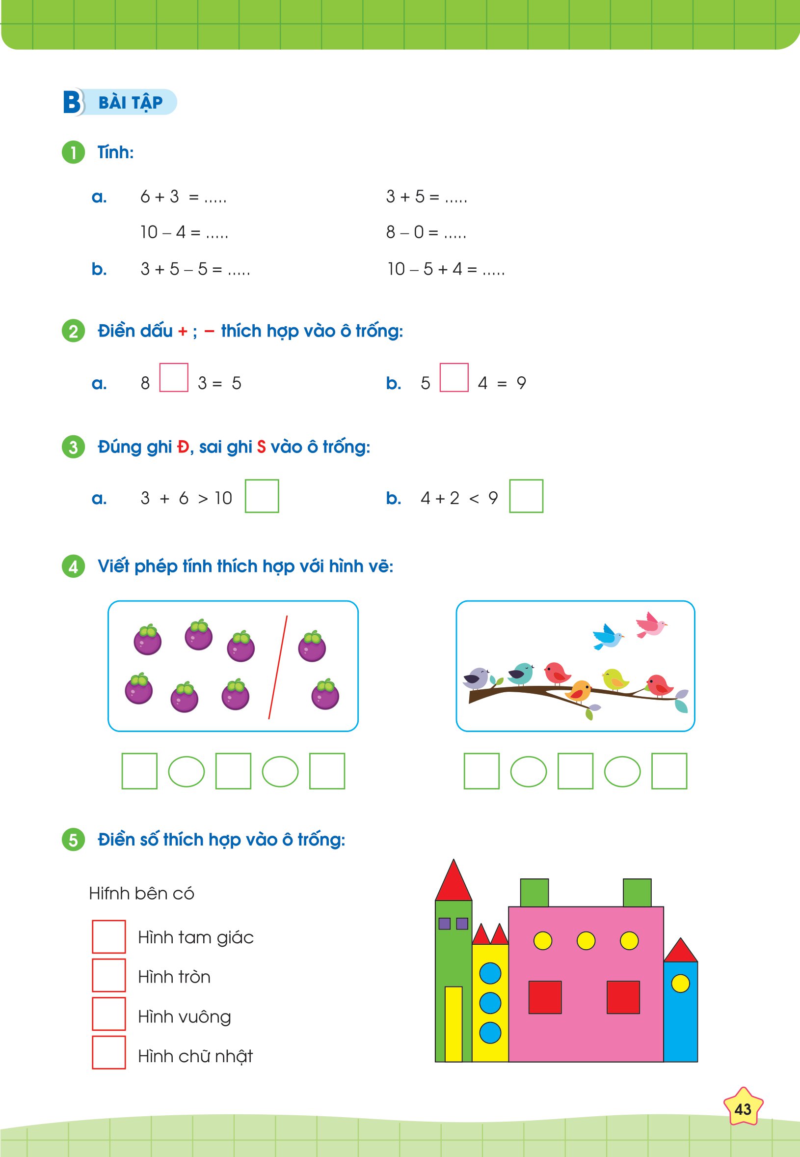 phiếu bài tập cuối tuần toán 1 - Ảnh 12
