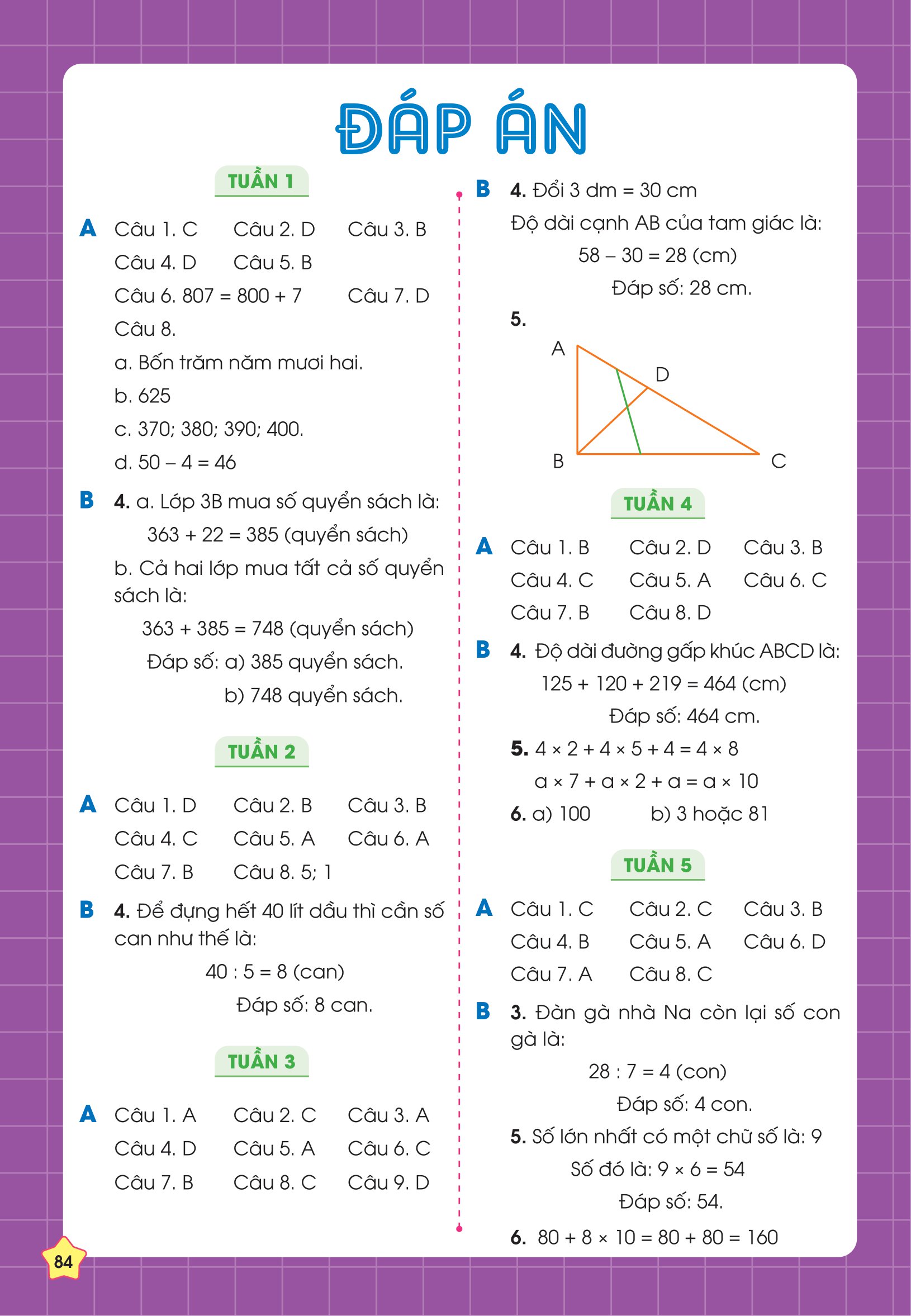 phiếu bài tập cuối tuần toán 3 - Ảnh 11