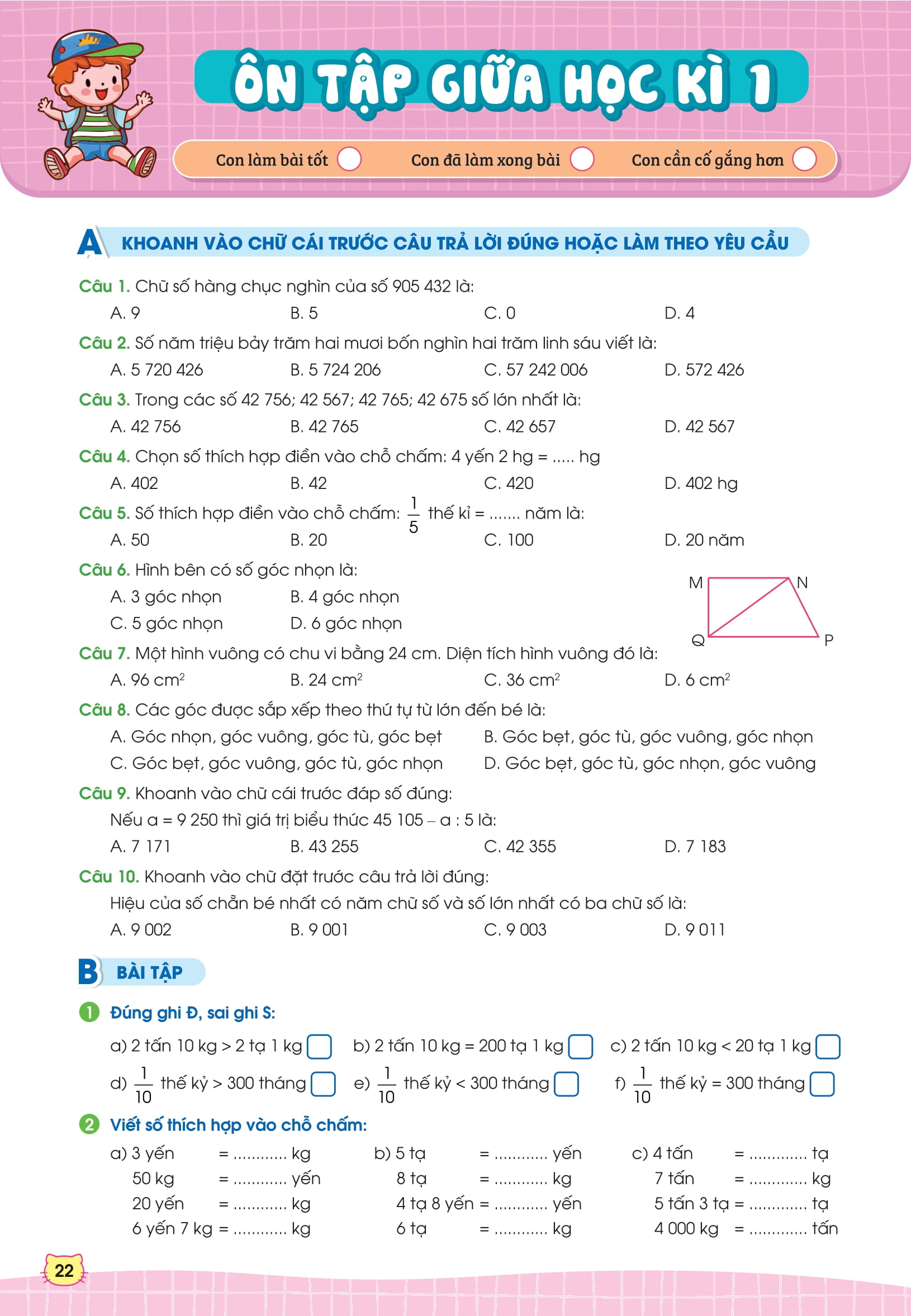 phiếu bài tập cuối tuần toán 4 - Ảnh 8