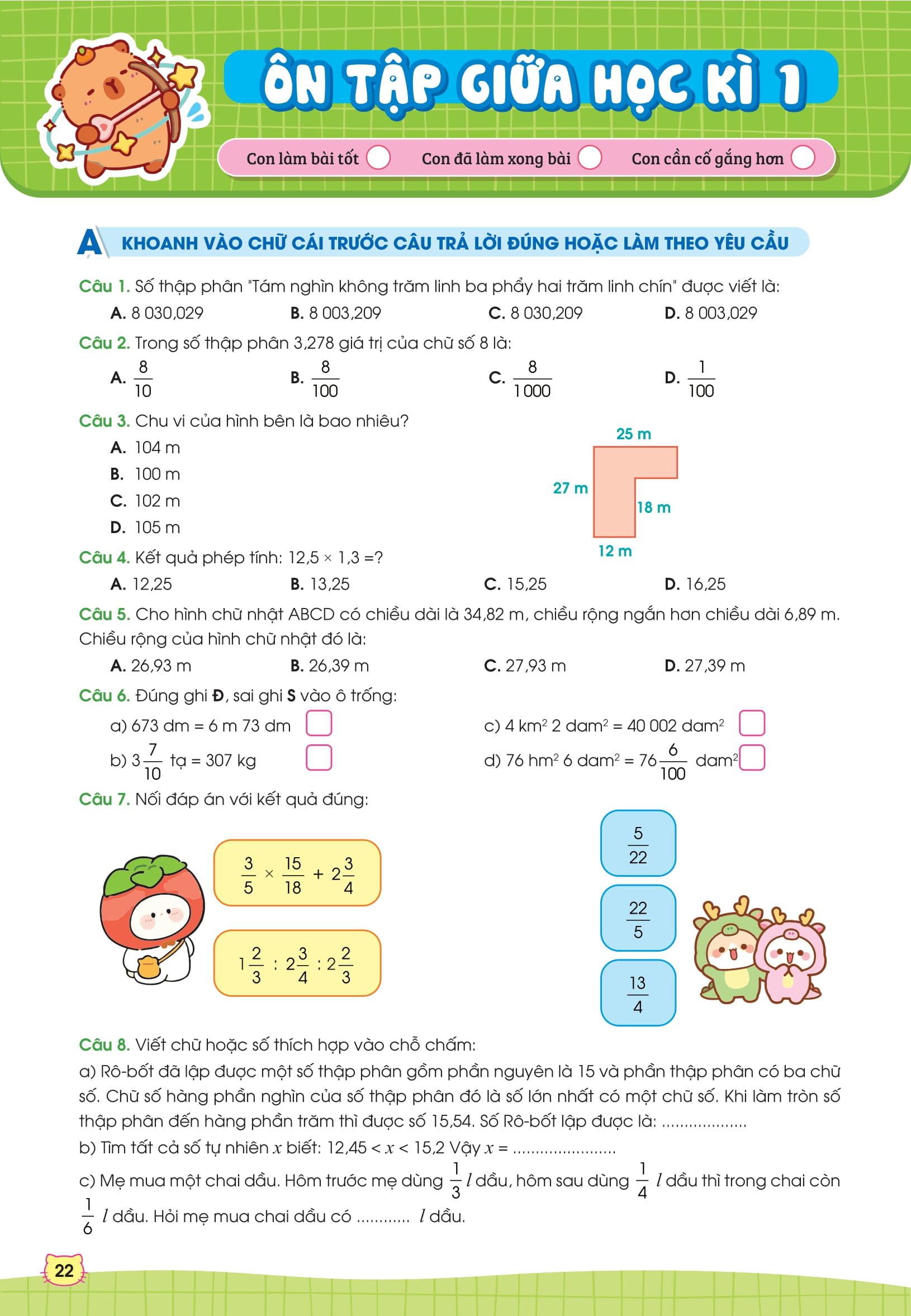 Phiếu Bài Tập Cuối Tuần Toán 5 - Ảnh 7