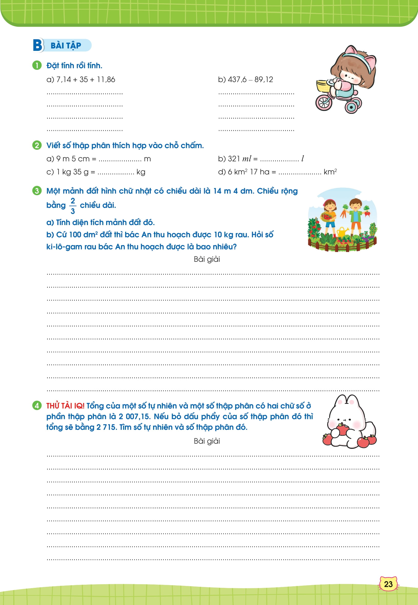 Phiếu Bài Tập Cuối Tuần Toán 5 - Ảnh 8