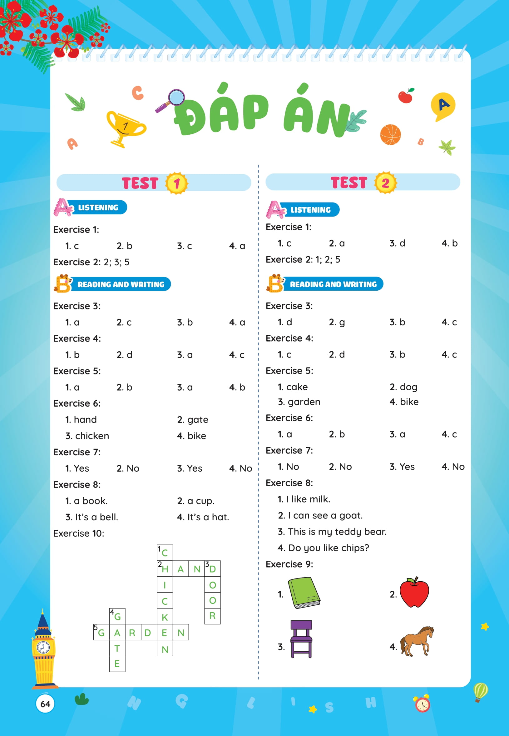 Phiếu Ôn Hè Tiếng Anh Lớp 1 - Ảnh 11