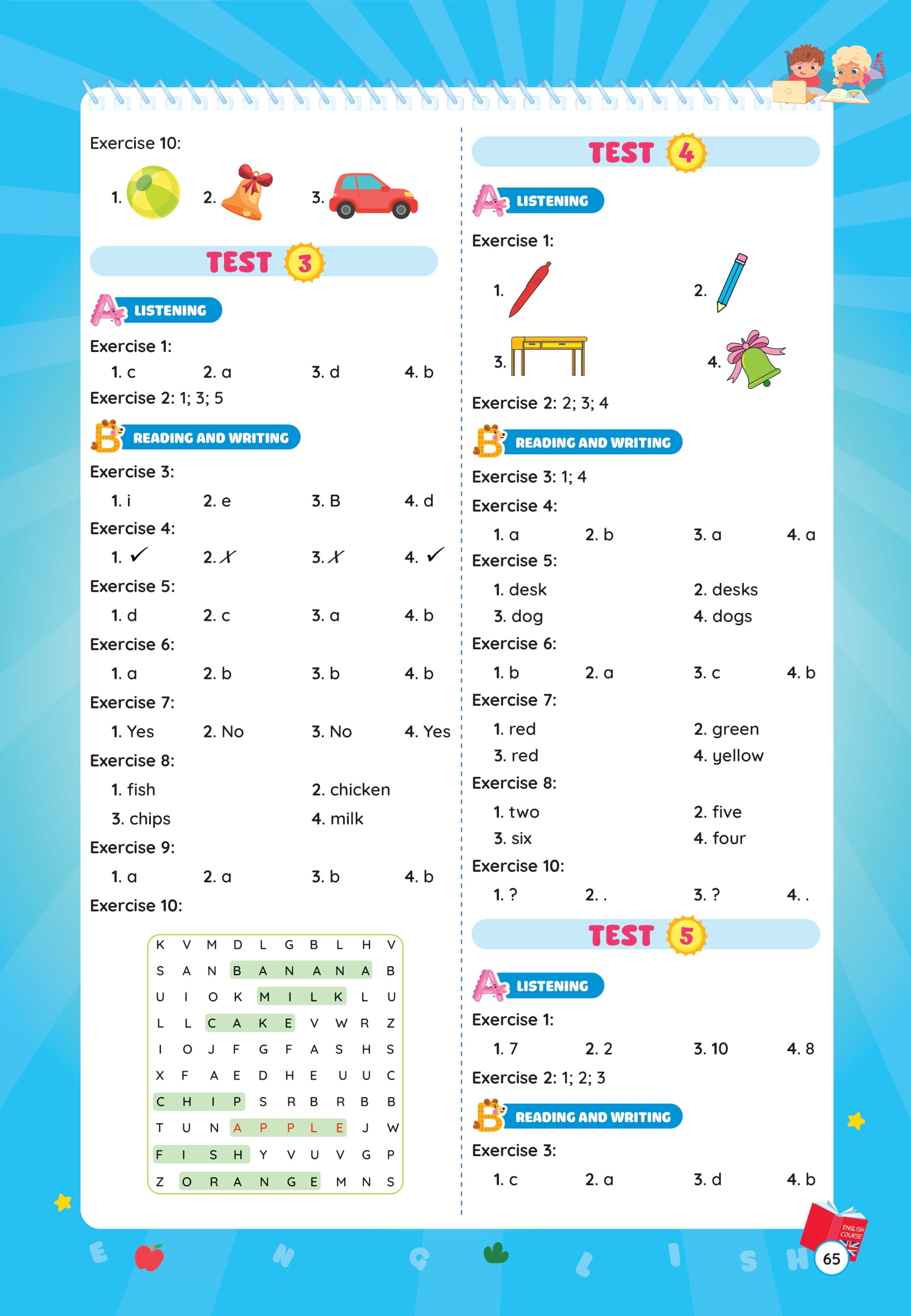 Phiếu Ôn Hè Tiếng Anh Lớp 1 - Ảnh 12