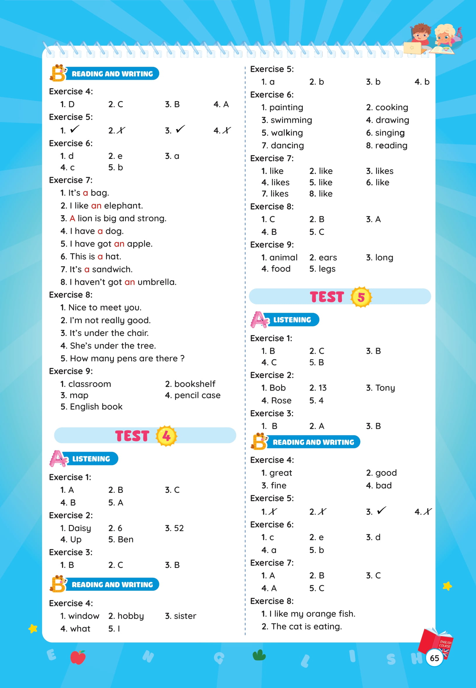 Phiếu Ôn Hè Tiếng Anh Lớp 3 - Ảnh 12