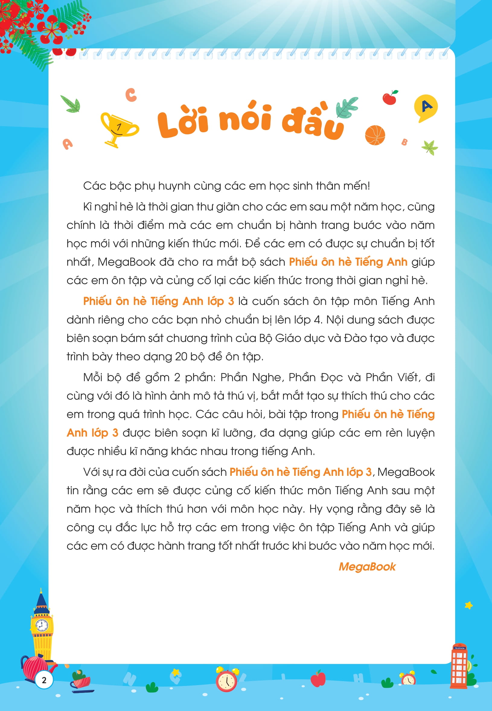 Phiếu Ôn Hè Tiếng Anh Lớp 3 - Ảnh 3