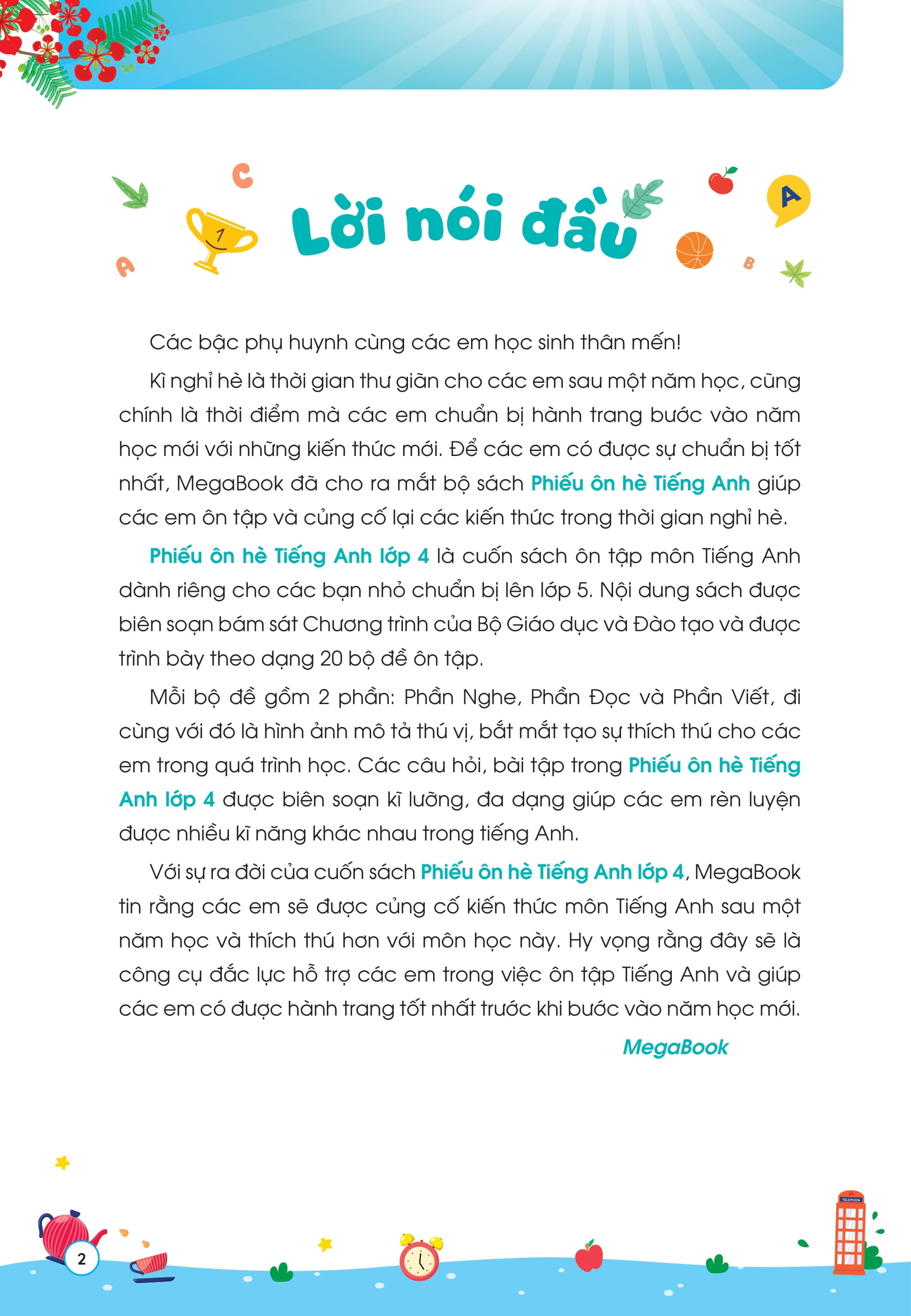 Phiếu Ôn Hè Tiếng Anh Lớp 4 - Ảnh 3