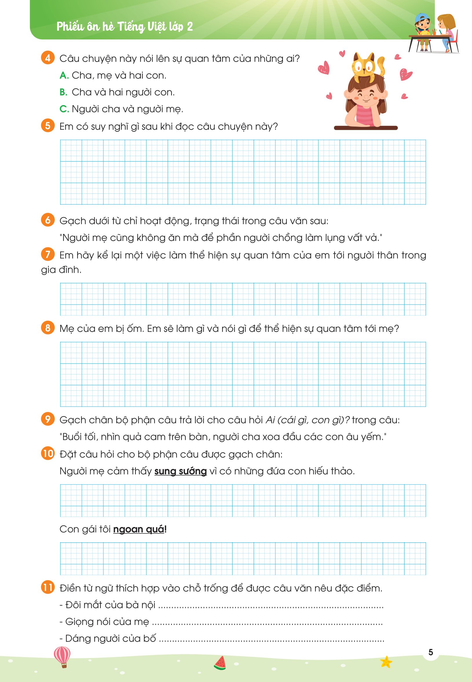 phiếu ôn hè tiếng việt 2 (theo chương trình giáo dục phổ thông mới) - Ảnh 6