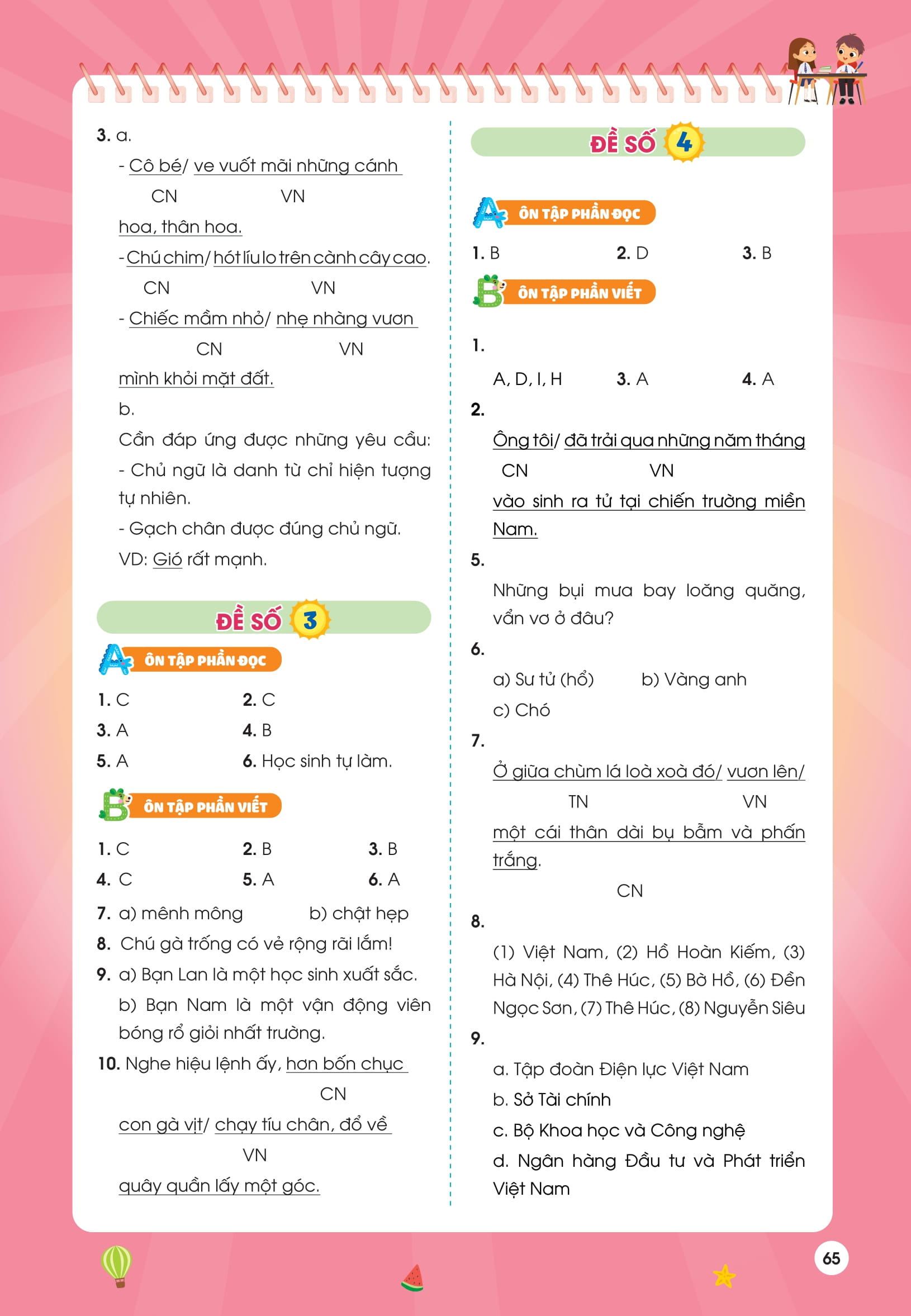 Phiếu Ôn Hè Tiếng Việt Lớp 4 - Ảnh 12