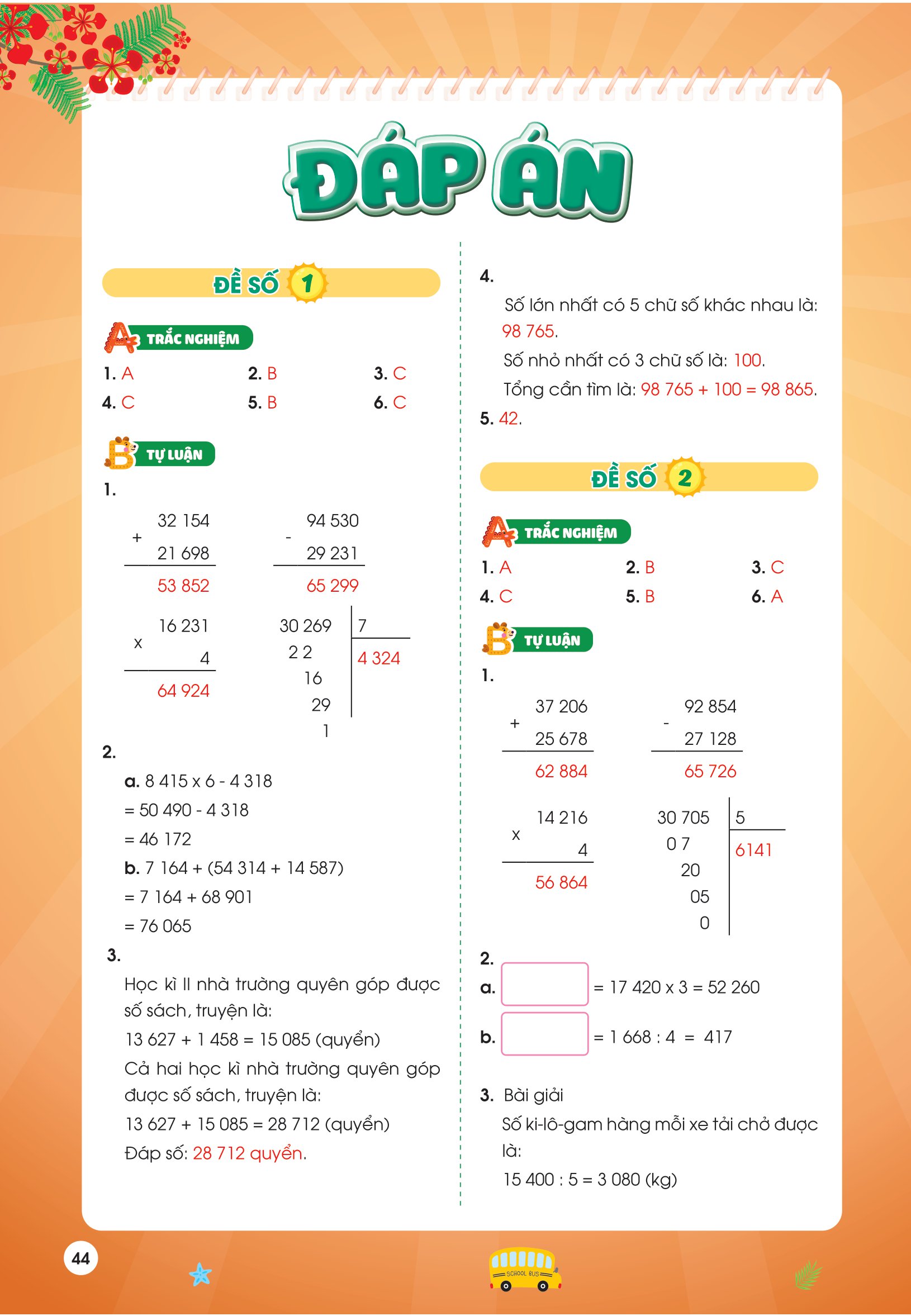 phiếu ôn hè toán lớp 3 - Ảnh 10