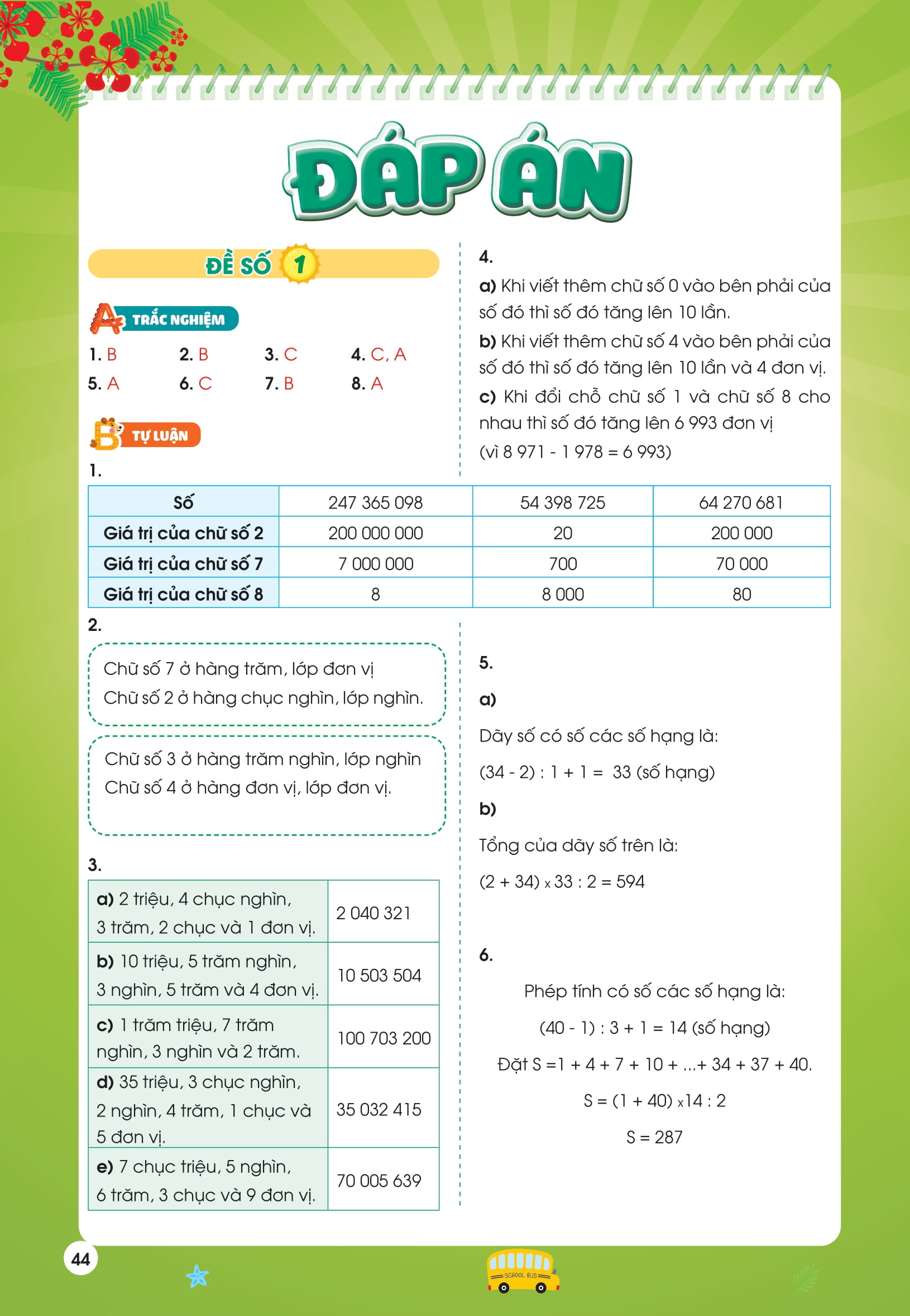 Phiếu Ôn Hè Toán Lớp 4 - Ảnh 9