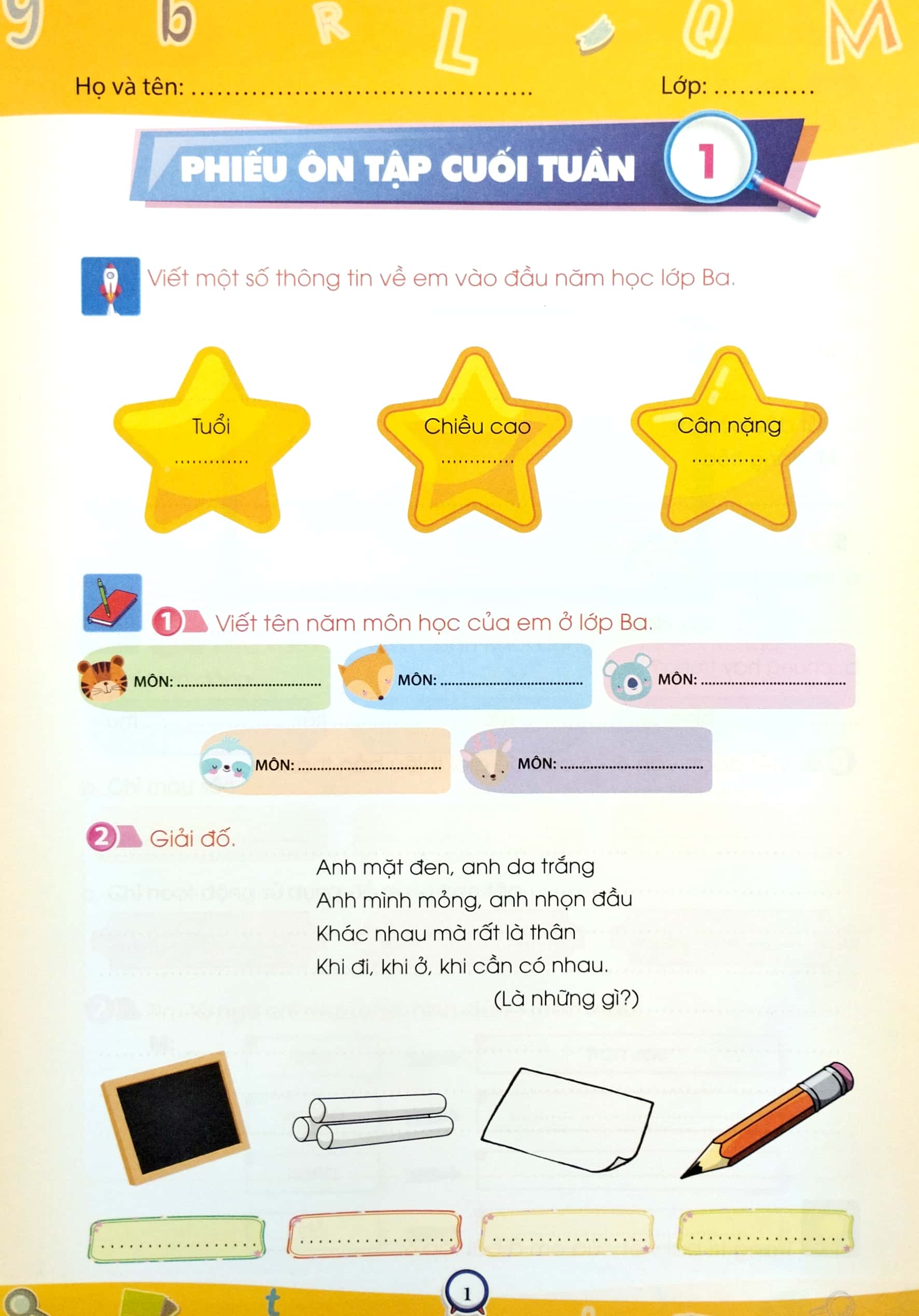 phiếu ôn tập cuối tuần - môn tiếng việt - lớp 3 - chân trời sáng tạo (2023) - Ảnh 3