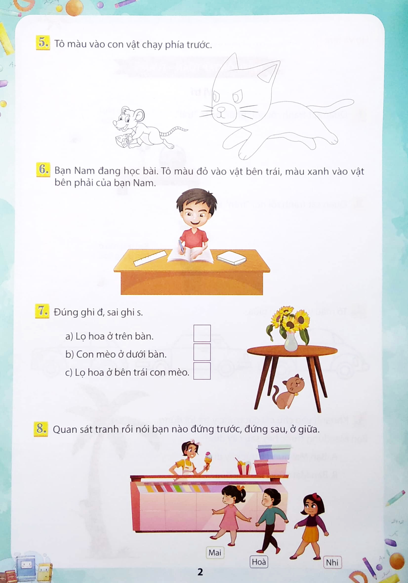 phiếu ôn tập cuối tuần môn toán lớp 1 (bộ sách chân trời sáng tạo) - Ảnh 4