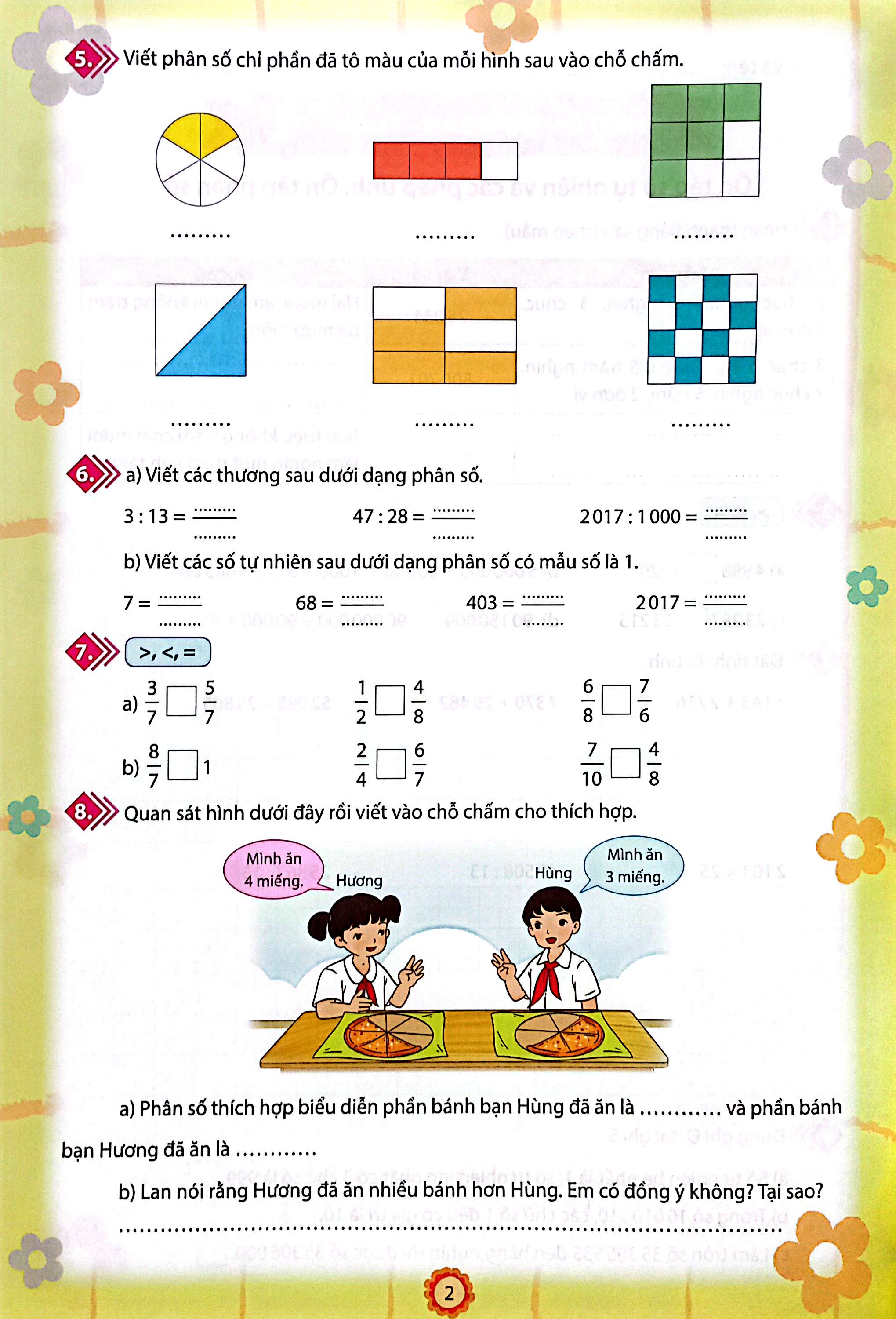 phiếu ôn tập cuối tuần môn toán lớp 5 (chân trời) (chuẩn) - Ảnh 4