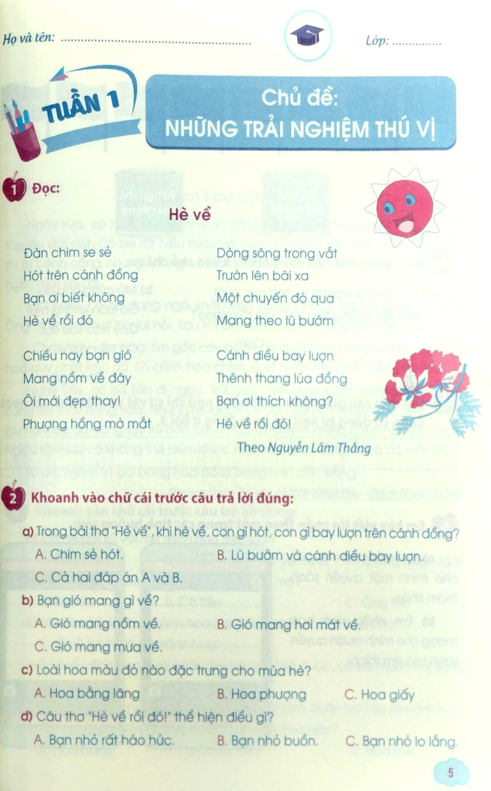 phiếu ôn tập cuối tuần tiếng việt lớp 3 - Ảnh 4