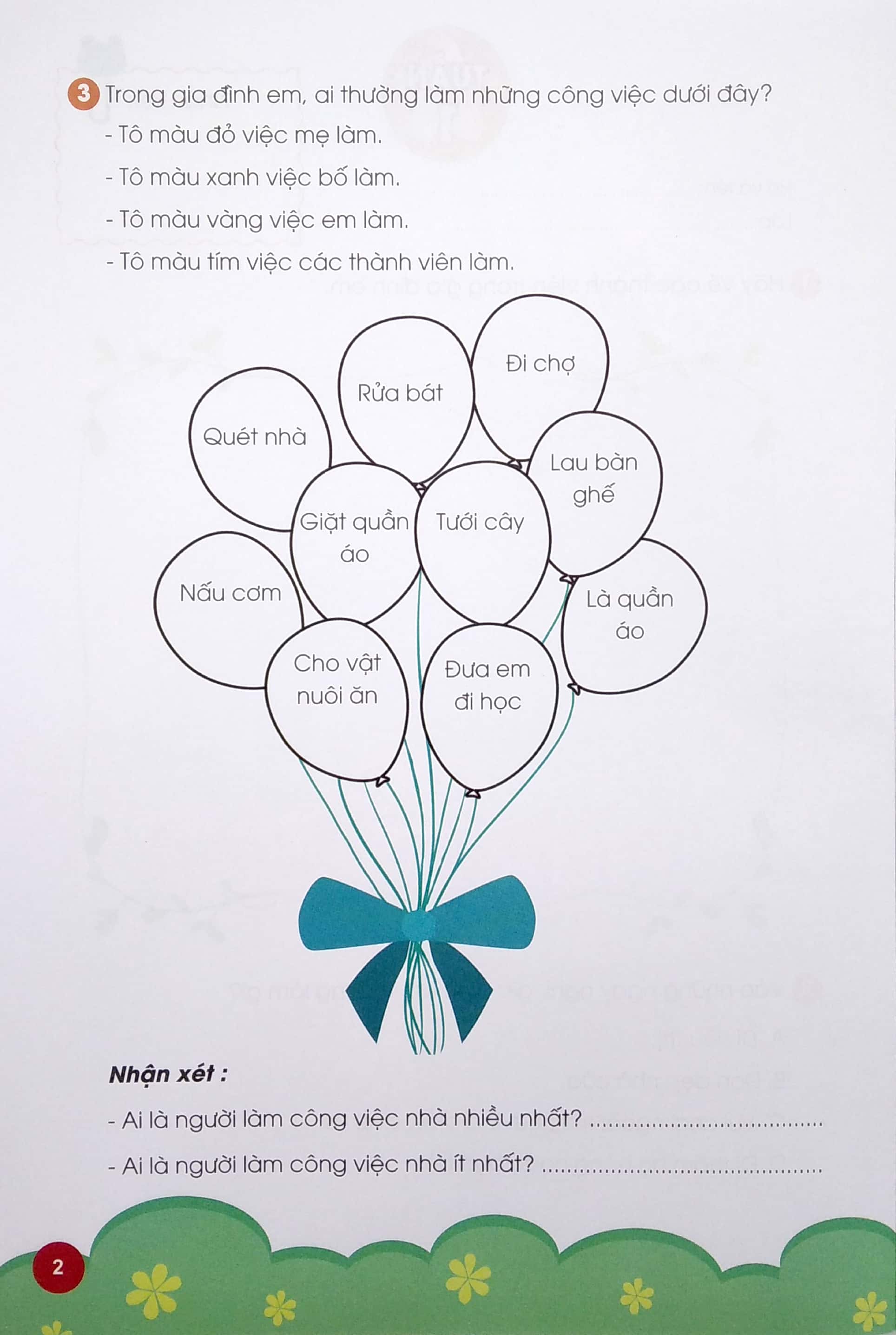 phiếu thực hành cuối tuần môn tự nhiên và xã hội 1 (bộ sách cánh diều) - 2020 - Ảnh 4