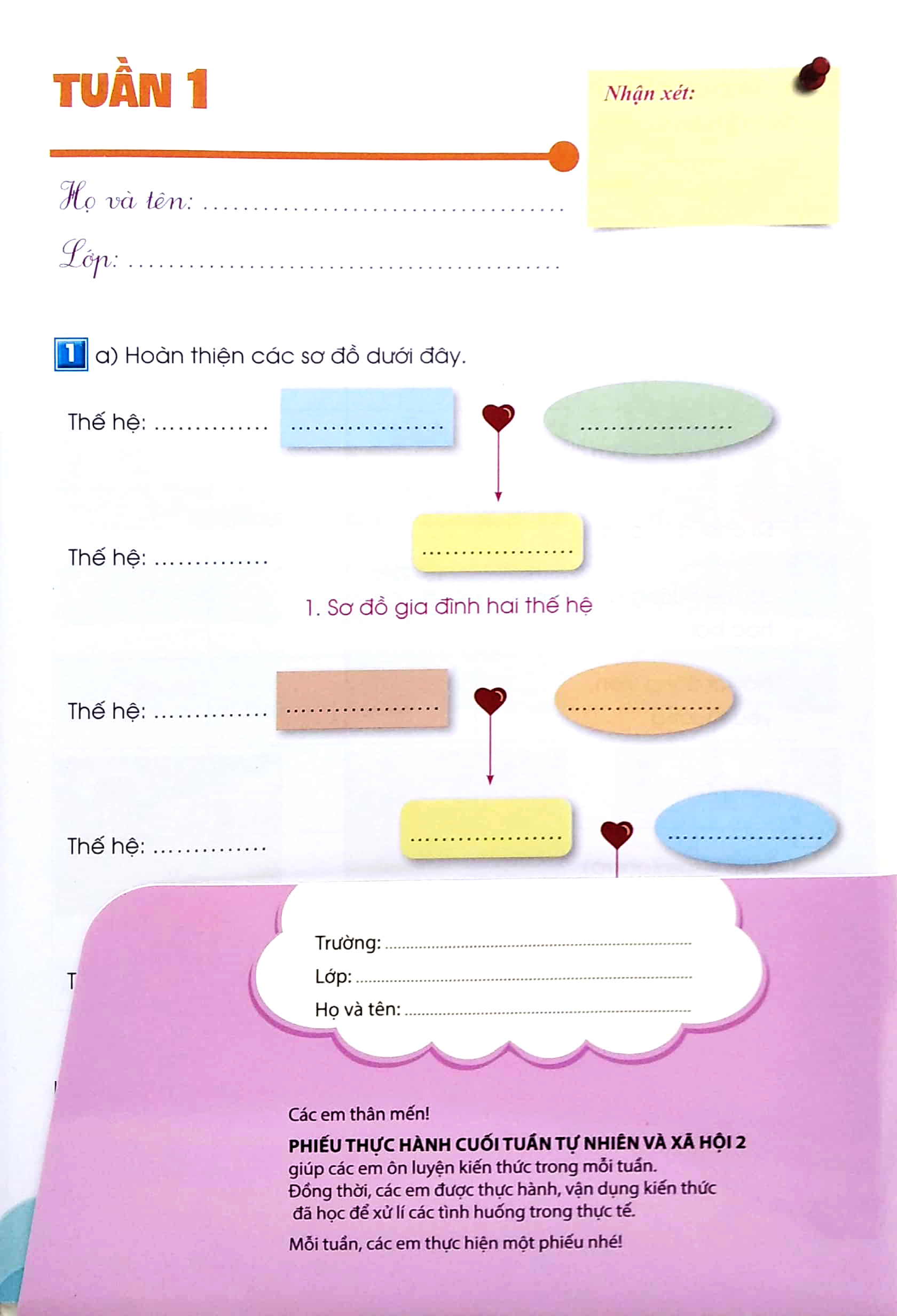phiếu thực hành cuối tuần tự nhiên và xã hội lớp 2 (cánh diều) - Ảnh 4