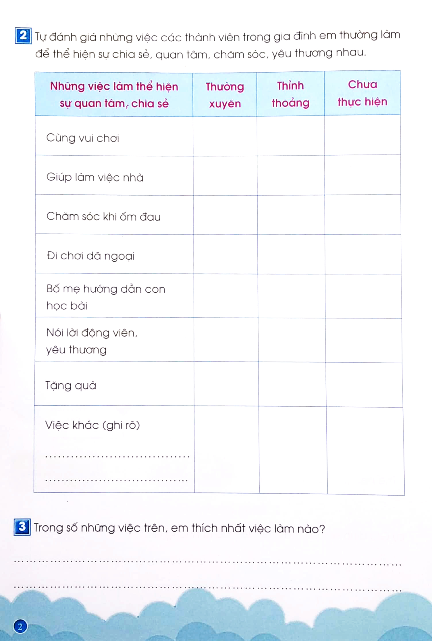 phiếu thực hành cuối tuần tự nhiên và xã hội lớp 2 (cánh diều) - Ảnh 5