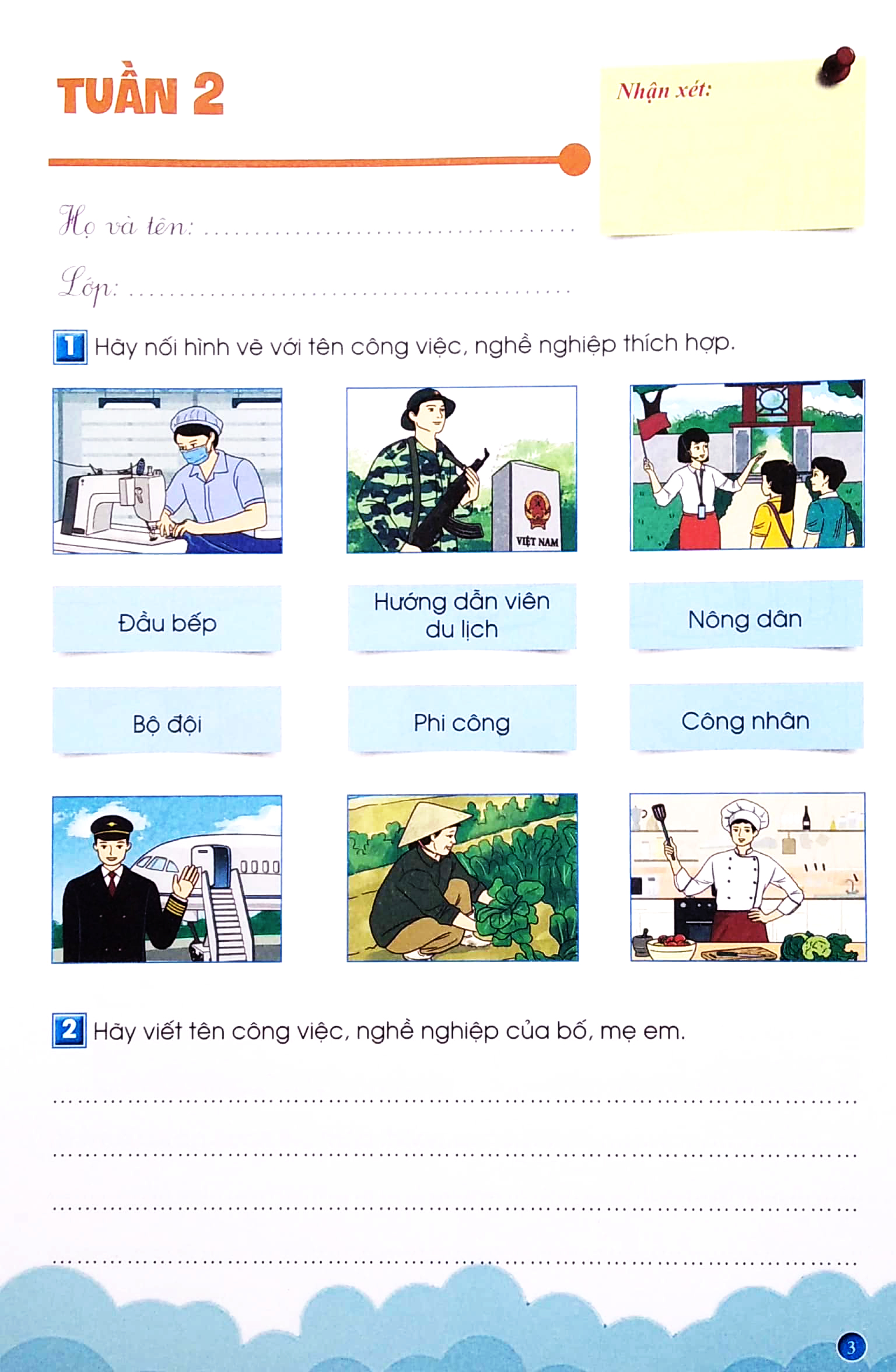 phiếu thực hành cuối tuần tự nhiên và xã hội lớp 2 (cánh diều) - Ảnh 6