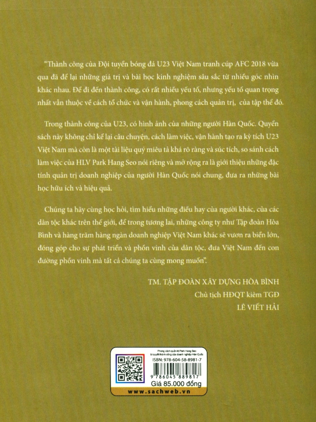 phong cách quản trị park hang seo - bí quyết thành công của doanh nghiệp hàn quốc (tái bản 2019) - Ảnh 9