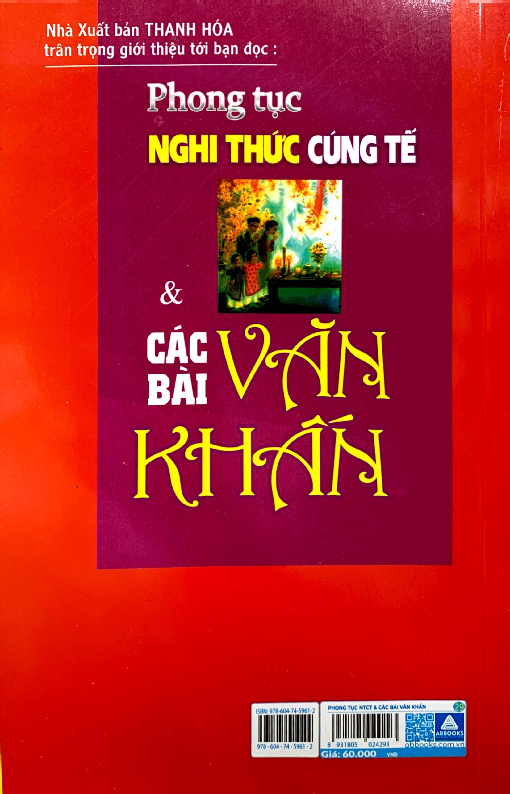 phong tục nghi thức cúng tế và các bài văn khấn (tái bản 2023) - Ảnh 11