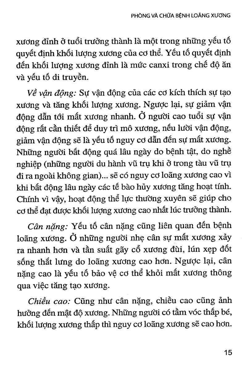 phòng và chữa bệnh loãng xương (tái bản) - Ảnh 14