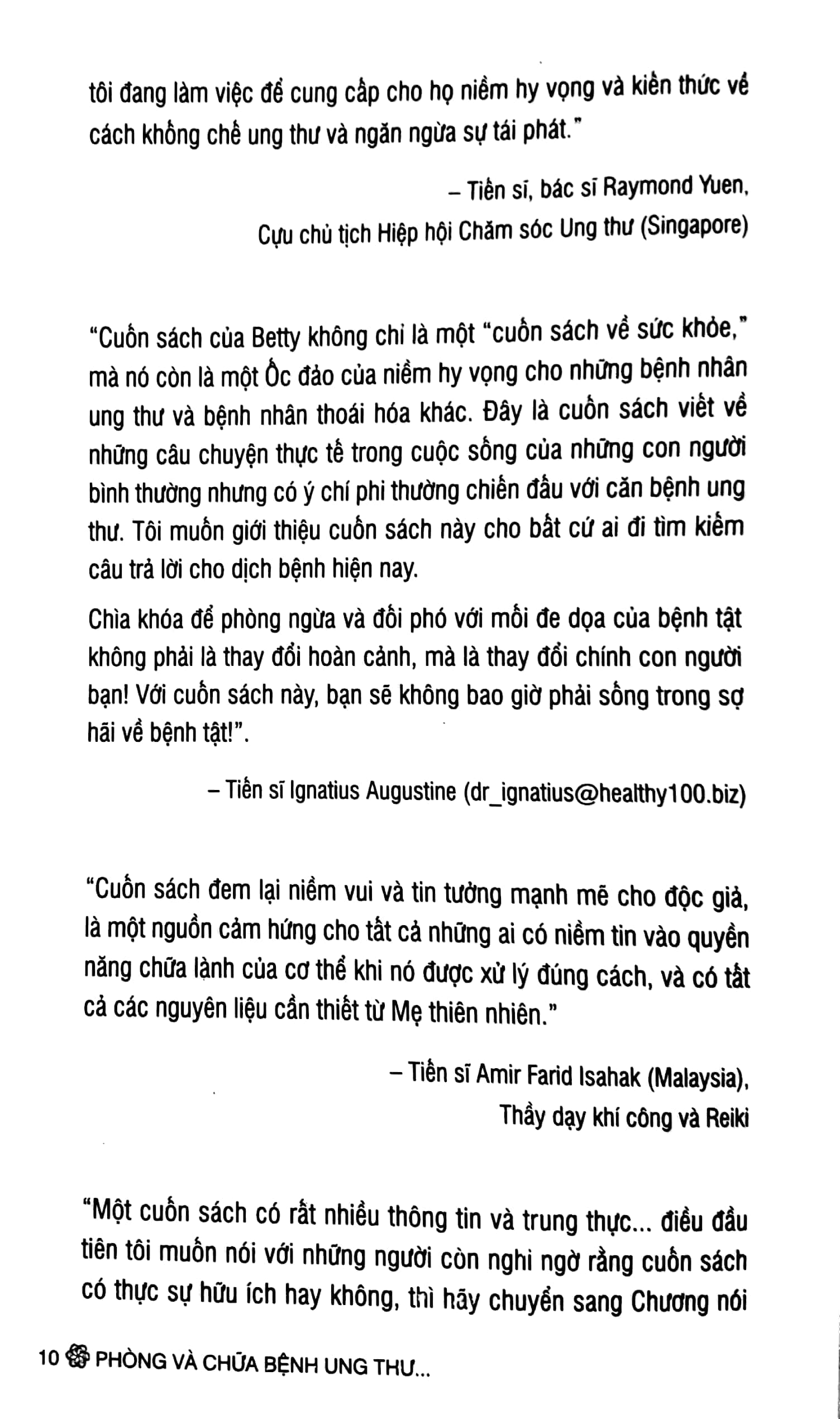 phòng và chữa bệnh ung thư theo phương thức tự nhiên (tái bản 2023) - Ảnh 4