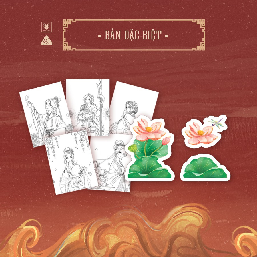 phụng nhãn - bản đặc biệt - tặng kèm bookmark trong 1 mặt + bộ mô hình 3d “hẹn ước” + bộ postcard 5 tranh tô màu nhân vật - Ảnh 3