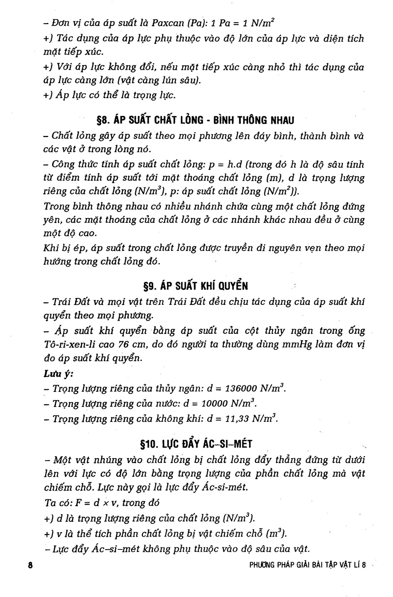 phương pháp giải bài tập vật lý 8 - Ảnh 7