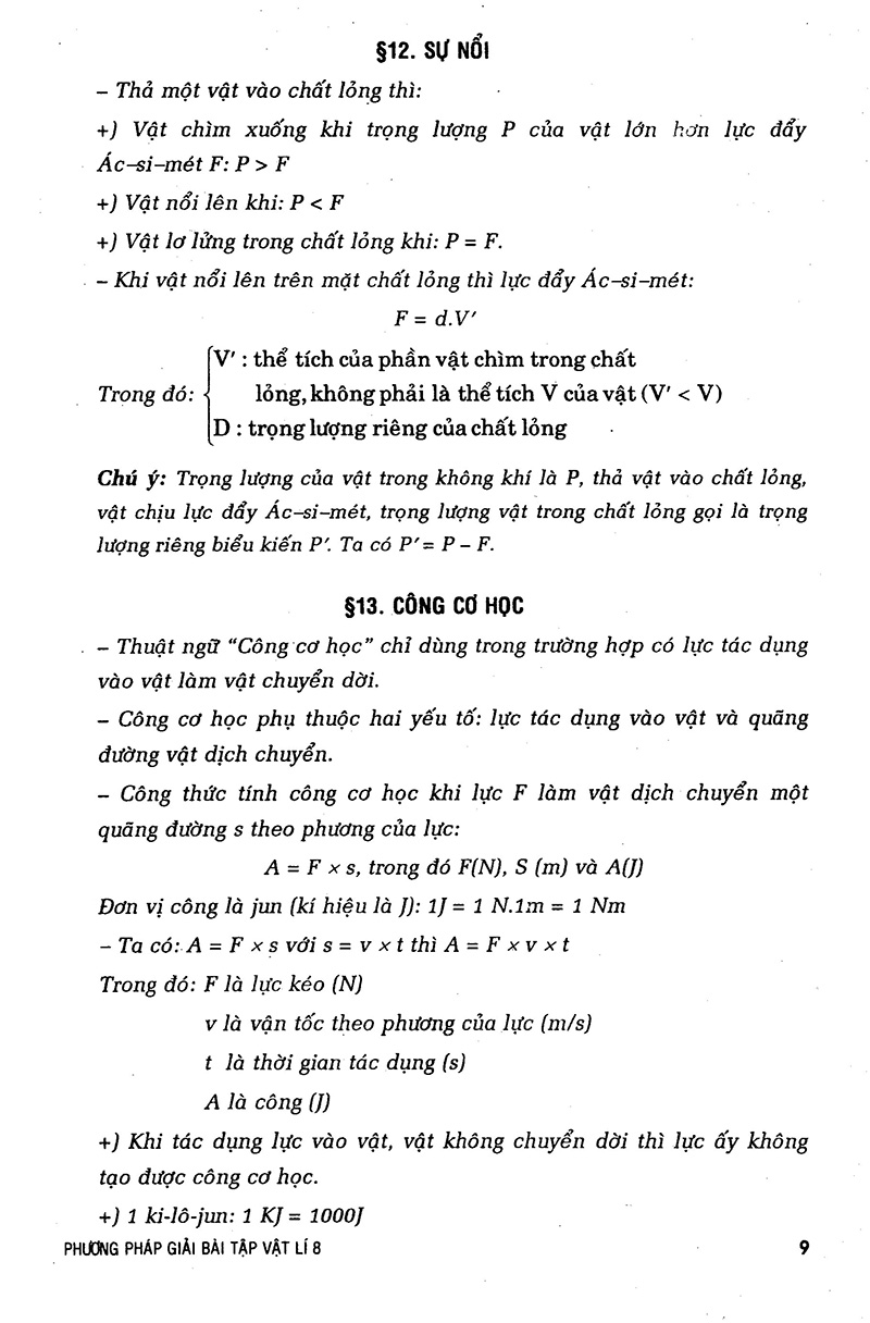 phương pháp giải bài tập vật lý 8 - Ảnh 8